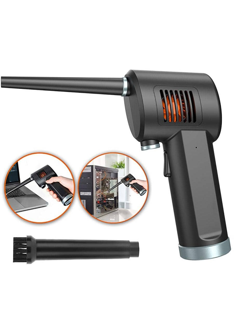 (ABC)Compressed Air Duster, New Generation Canned Air, 33000 RPM Electric Air Can for Computer Keyboard Electronics Cleaning, 6000mAh Rechargeable Battery, Reusable Dust Destroyer