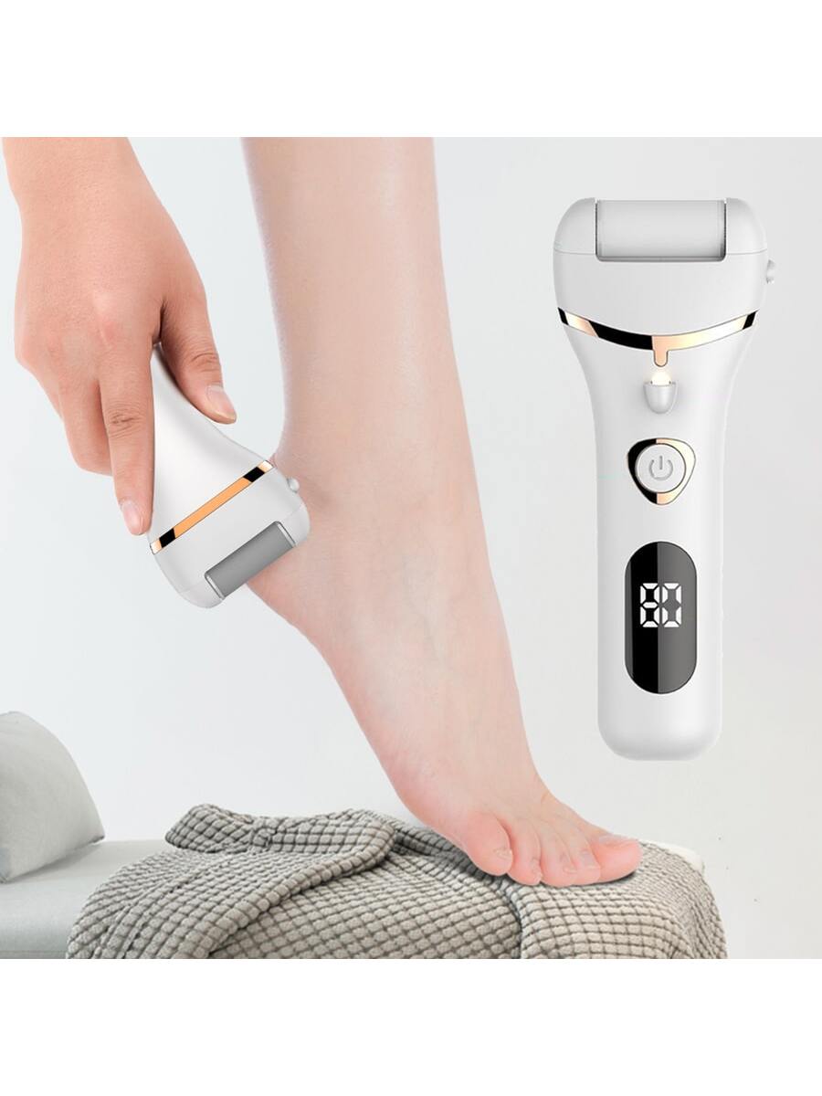 Foot Callus Remover, Professional Electric Pedicure Callus Remover,  Rechargeable Foot File for Feet Care - White