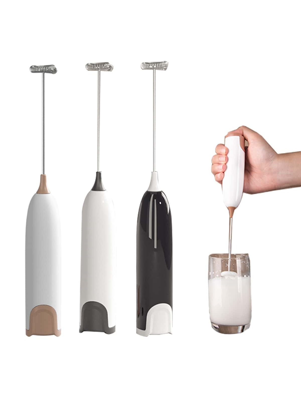 Coffee Egg Beater Whisk Latte Stirrer Frother Electric Milk Mixer
