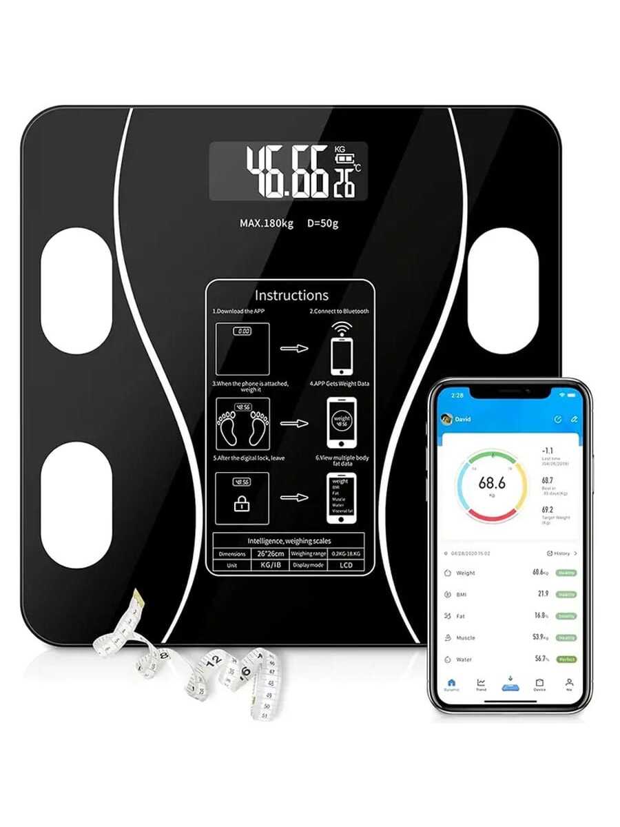 Intelligent Digital Weight And Fat Scale, Bathroom Smart Weighing