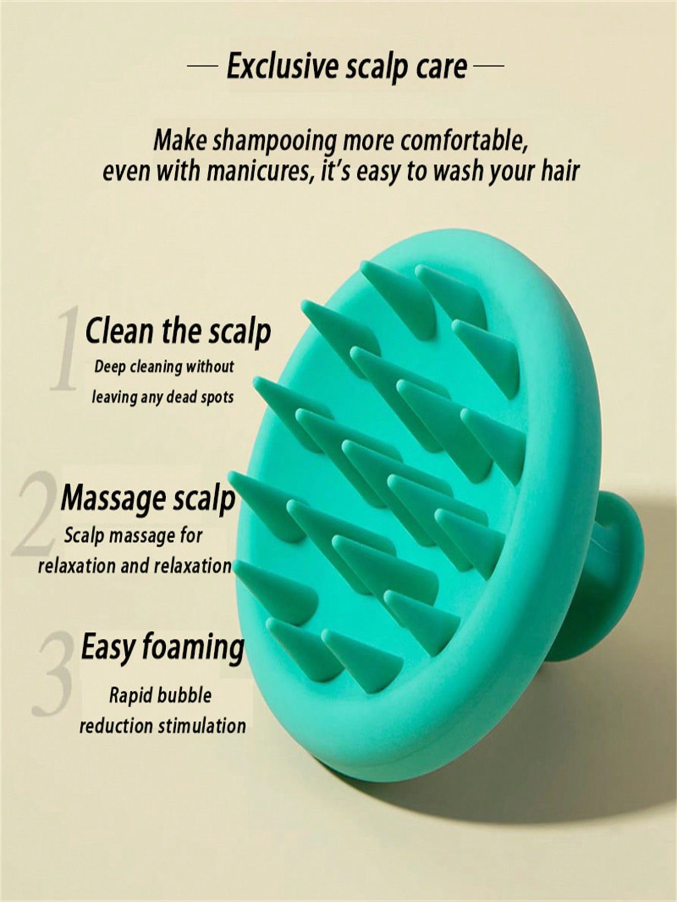 (gift Box Package) 1pc Skin-friendly Silicone Hair Scalp Massage Shampoo Brush, Scalp Cleaning, Anti-hair Loss & Itch Relief, For Salon & Home Use, Portable And Easy To Use, Promotes Blood Circulation & Relaxation-Purple-8