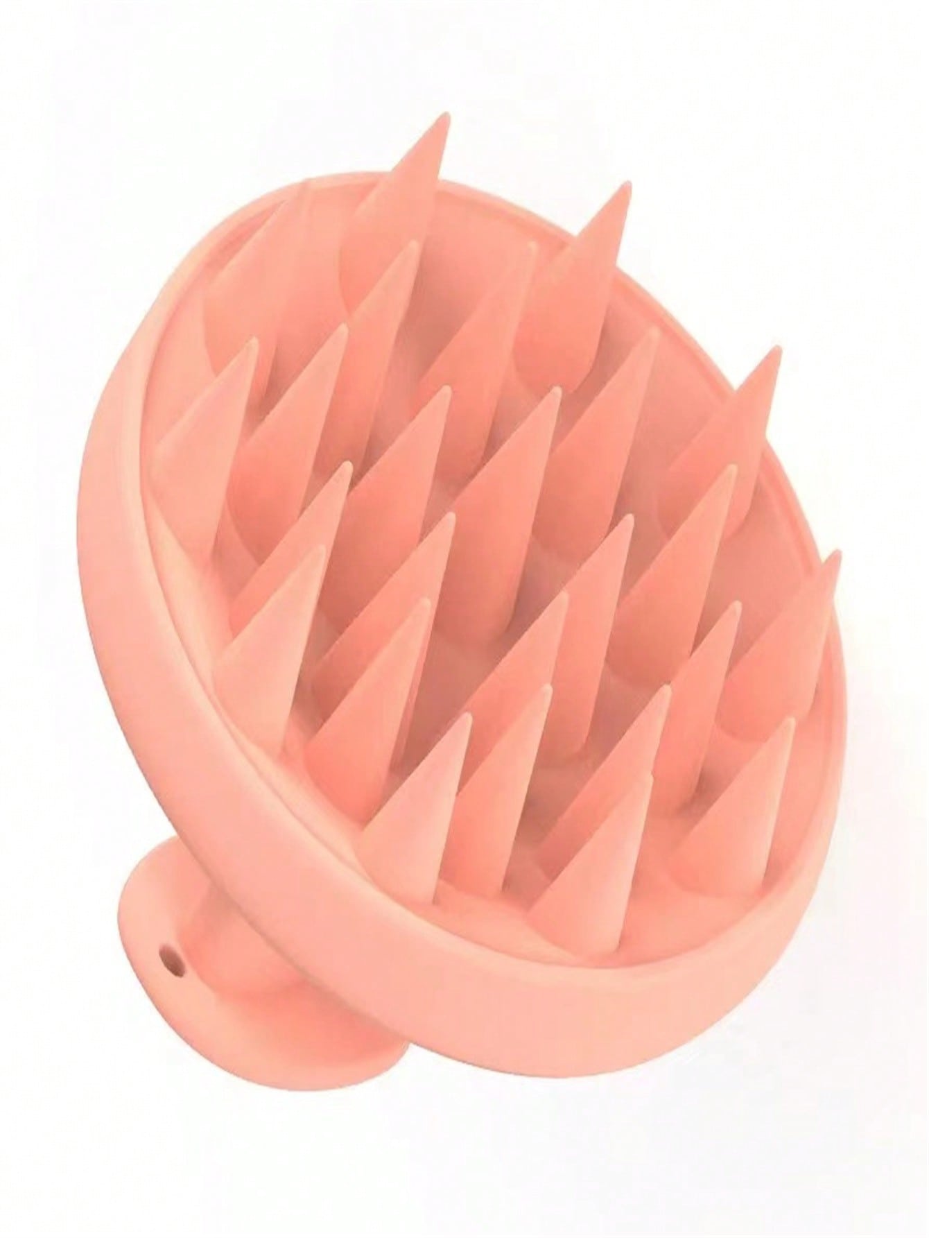 (gift Box) 1pc Scalp Massage Brush For Deep Cleaning, Anti Hair Loss & Itching Prevention, Skin-friendly Silicone Bristles & Ergonomic Design For Hair Salon & Home Use-Pink-2