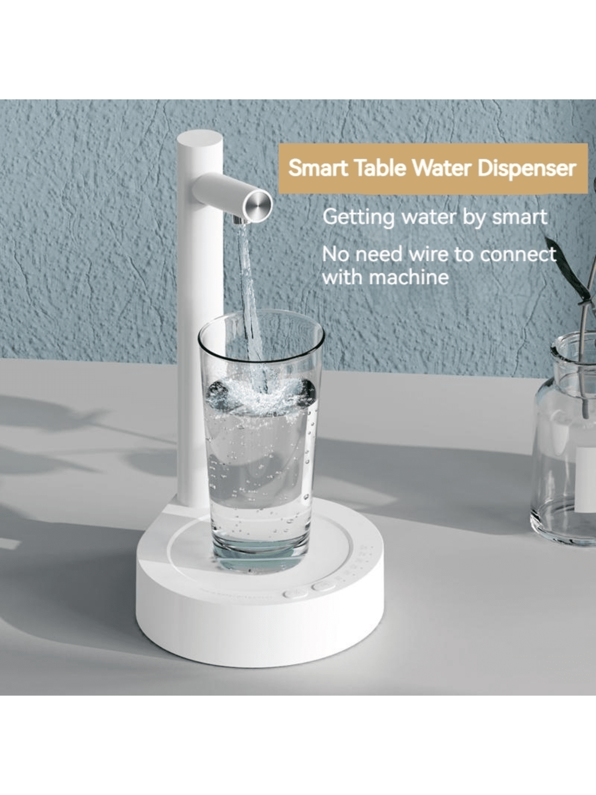 5 Gallon Water Dispenser-Electric Drinking Water Pump Portable Water  Dispenser USB Charging Water Bottle Pump for 5 Gallon Bottle -Hushtong