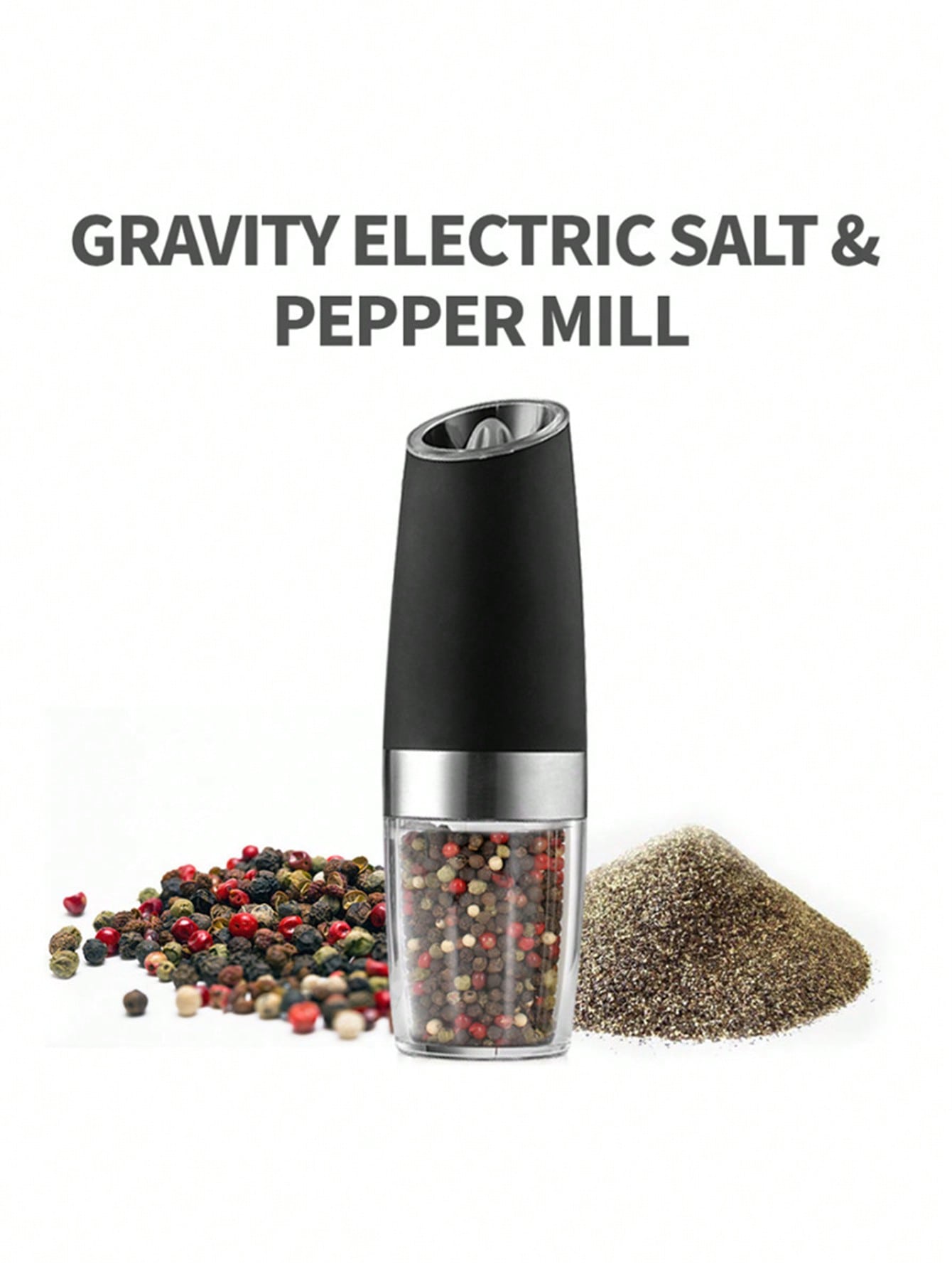 Modern Electric Salt And Pepper Grinder Powered Gravity Sensor