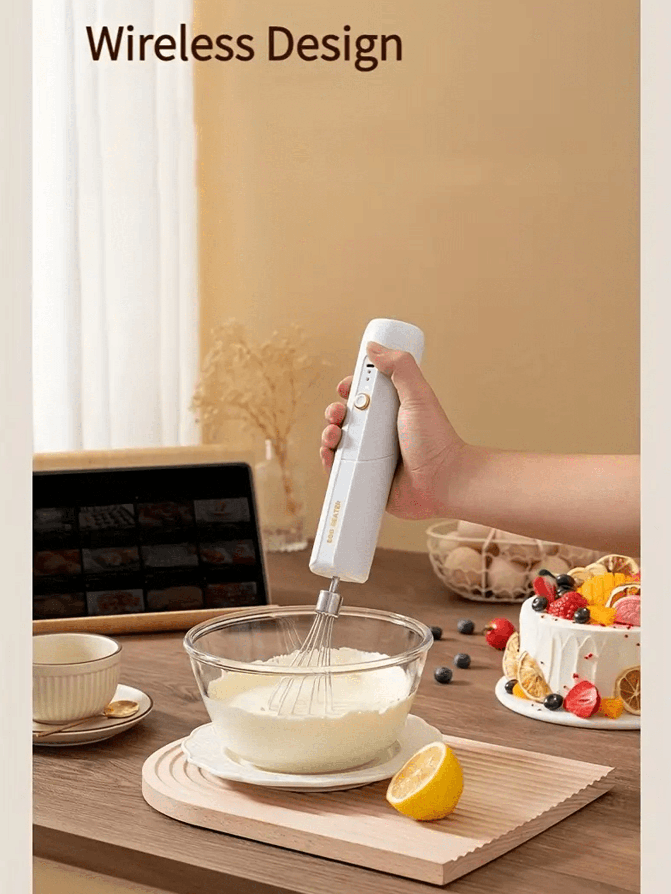 1PC Folding Electric Egg Beater Rechargeable 3 Speeds Milk Frother Han –  vacpi