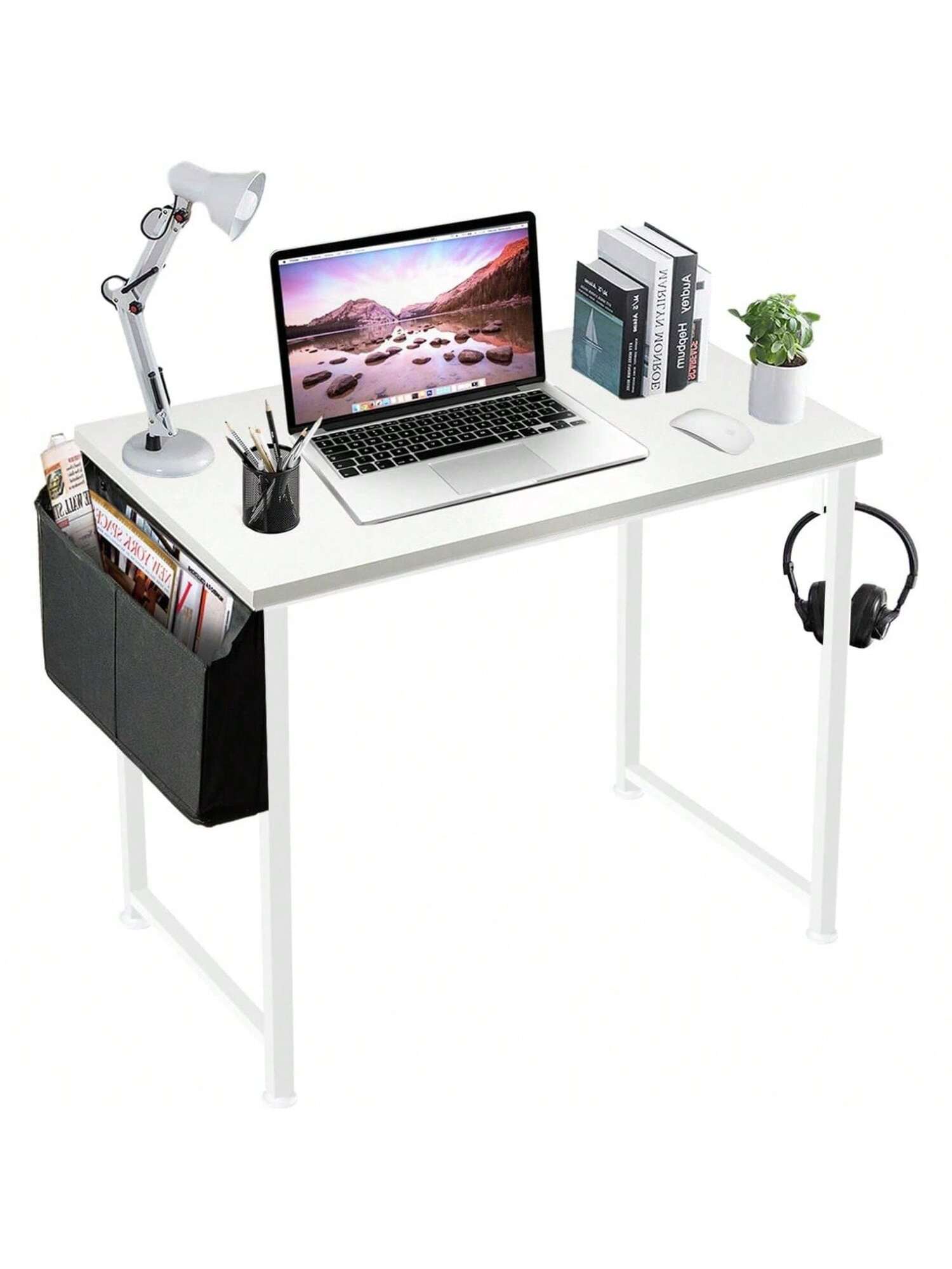 Homehours White Computer Desk - Small Student Kids Study Writing Table –  vacpi