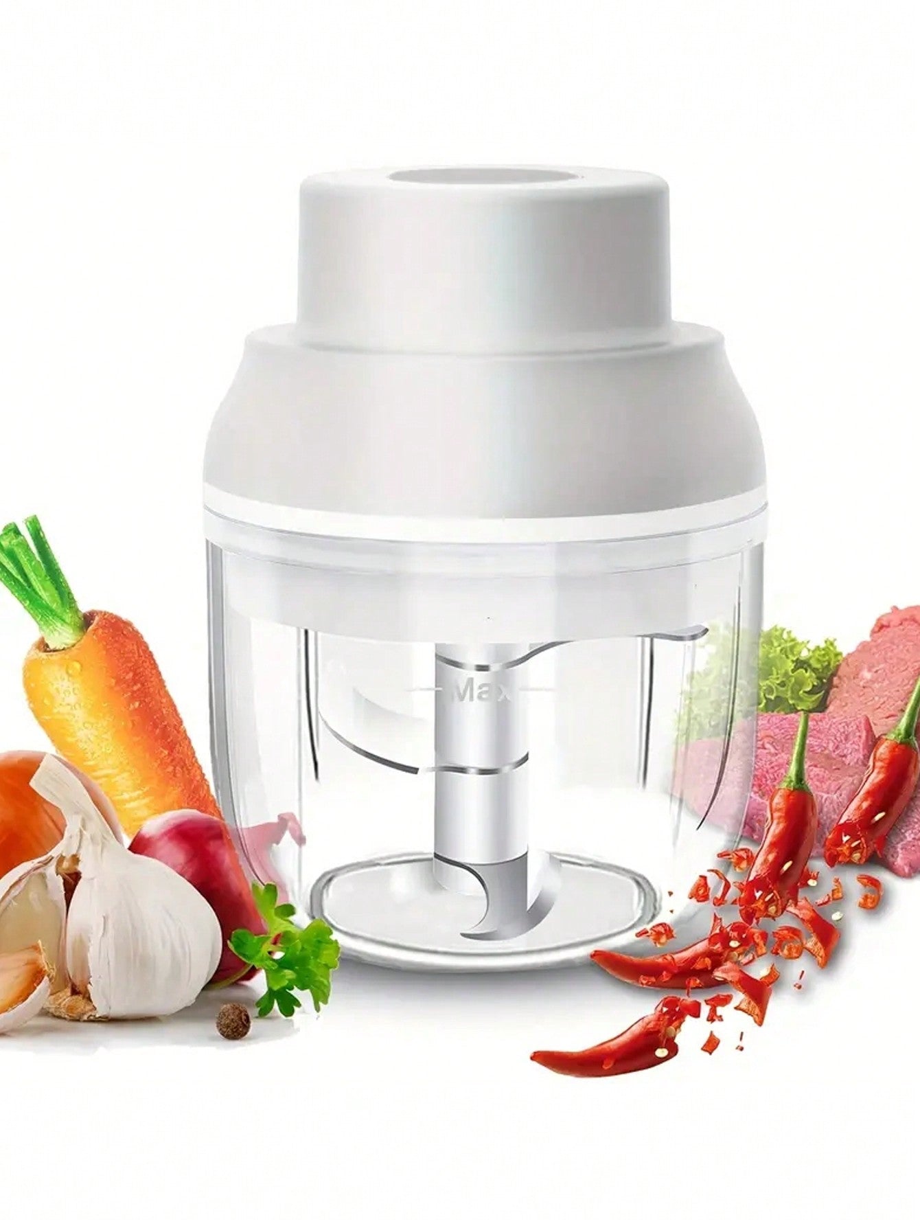 Multifunctional Mini Food Processor And Meat Grinder Blender For  Vegetables, Fruits, Onions, And Garlic - Efficient And Easy To Use