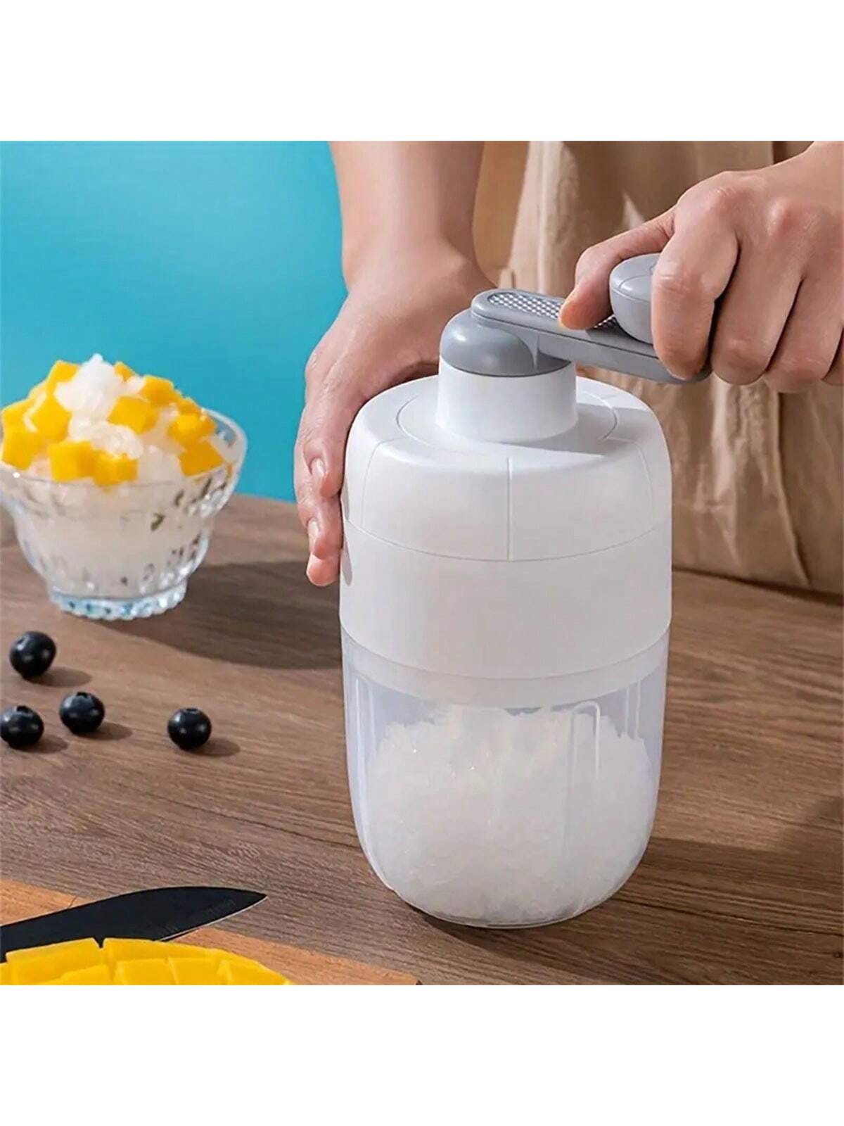 Manual Home Small Shaved Ice Machine Ice Crusher,smoothie Ice