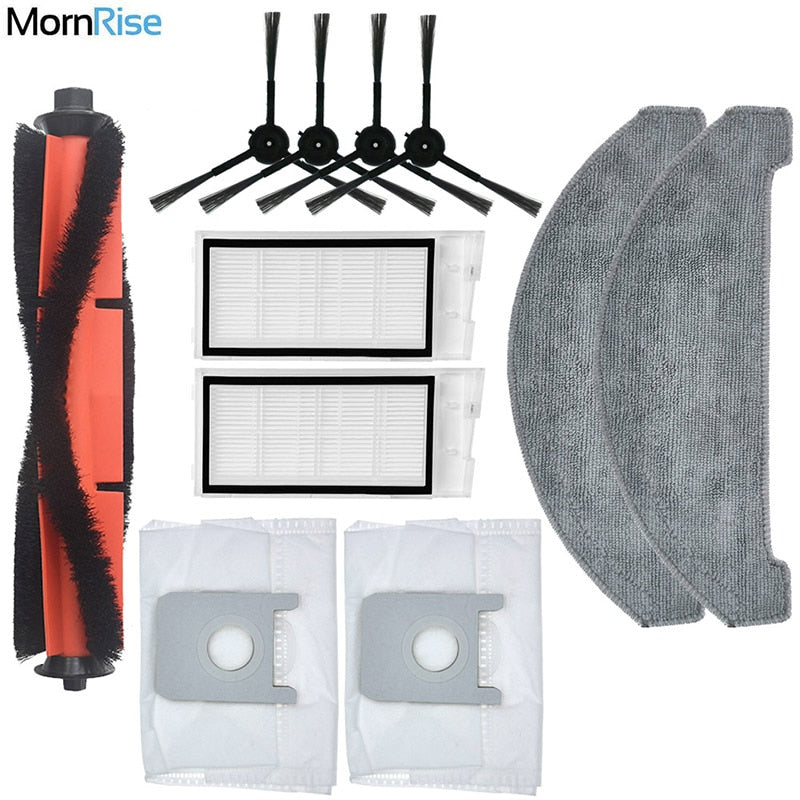 Replacement Spare Parts For Xiaomi Roidmi Eve Plus Dust Bag Corner Brush Mop Cloth Robot Vacuum Cleaner Accessories Consumables
