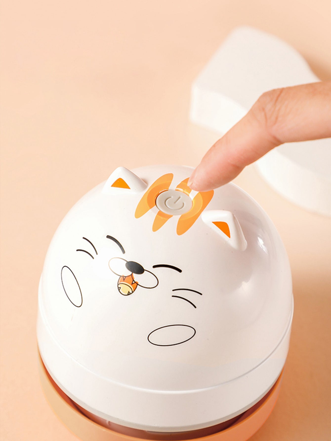1pc ABS Handheld Vacuum, Cartoon Cute Cat Design Vacuum Cleaner For Home