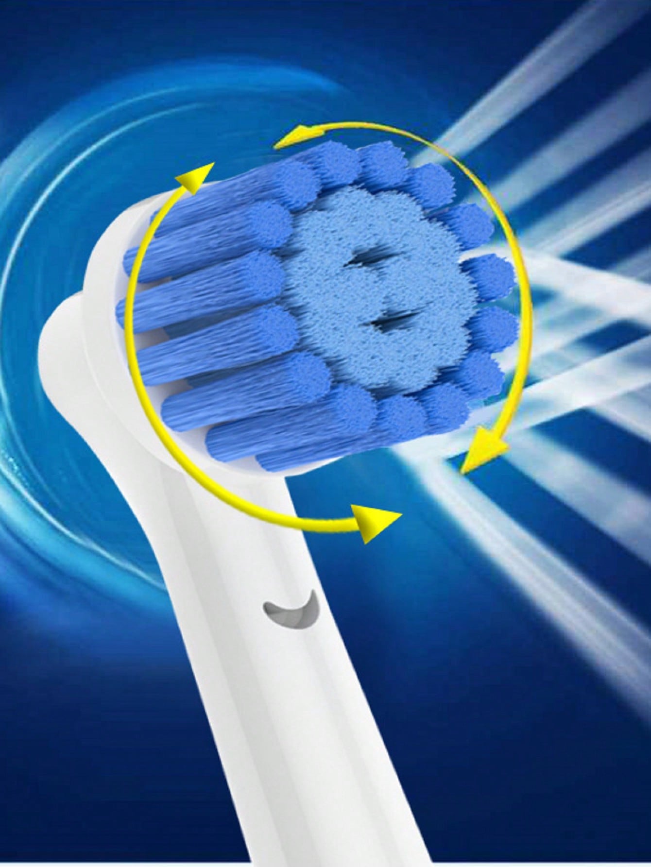12pcs Nylon Sensitive Gum Care Toothbrush Head Compatible With Oral B Electric Toothbrush
