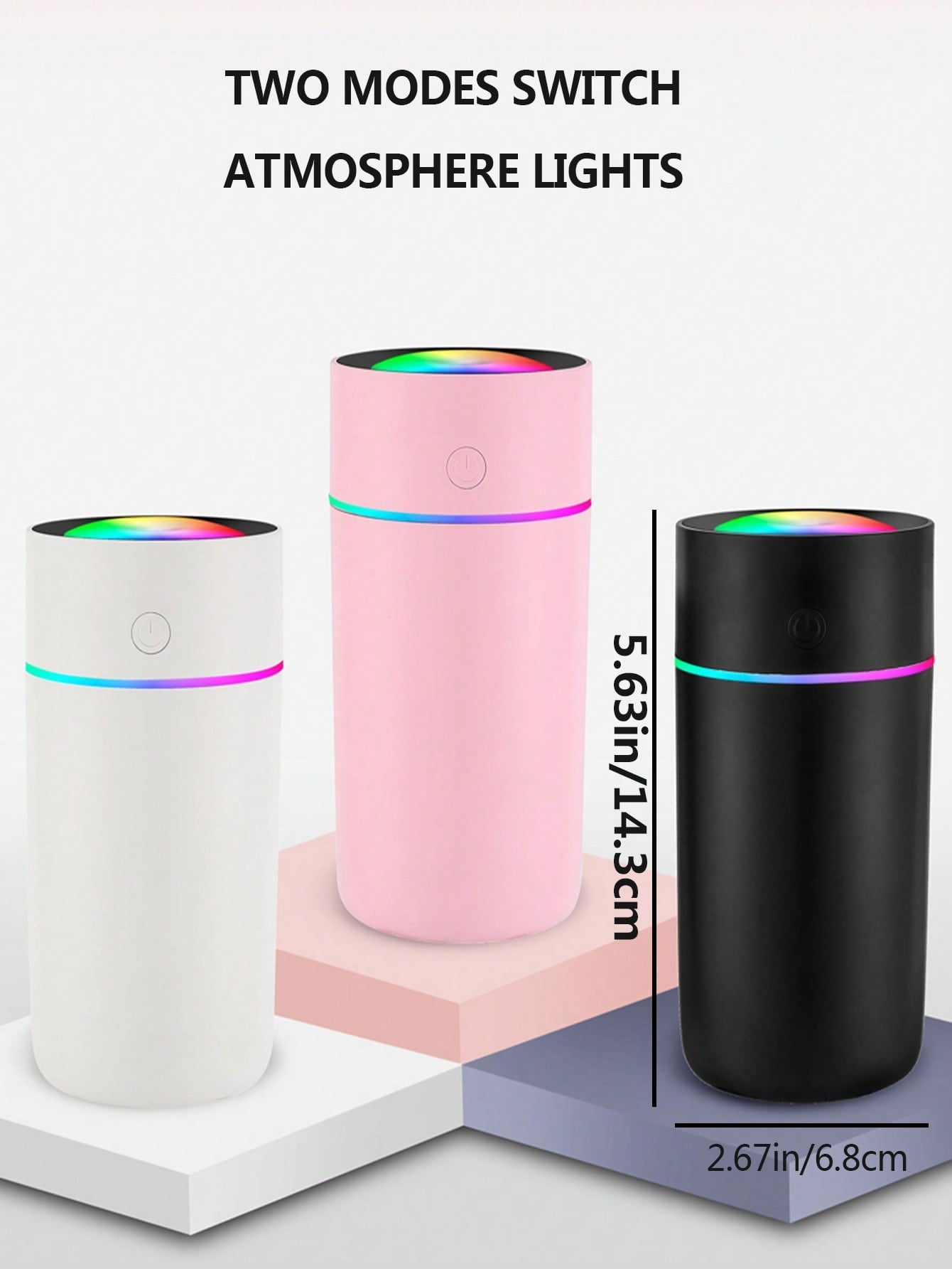 1pc ABS Humidifier, Modern Portable Desktop Atomizer Hydrating Device For Home