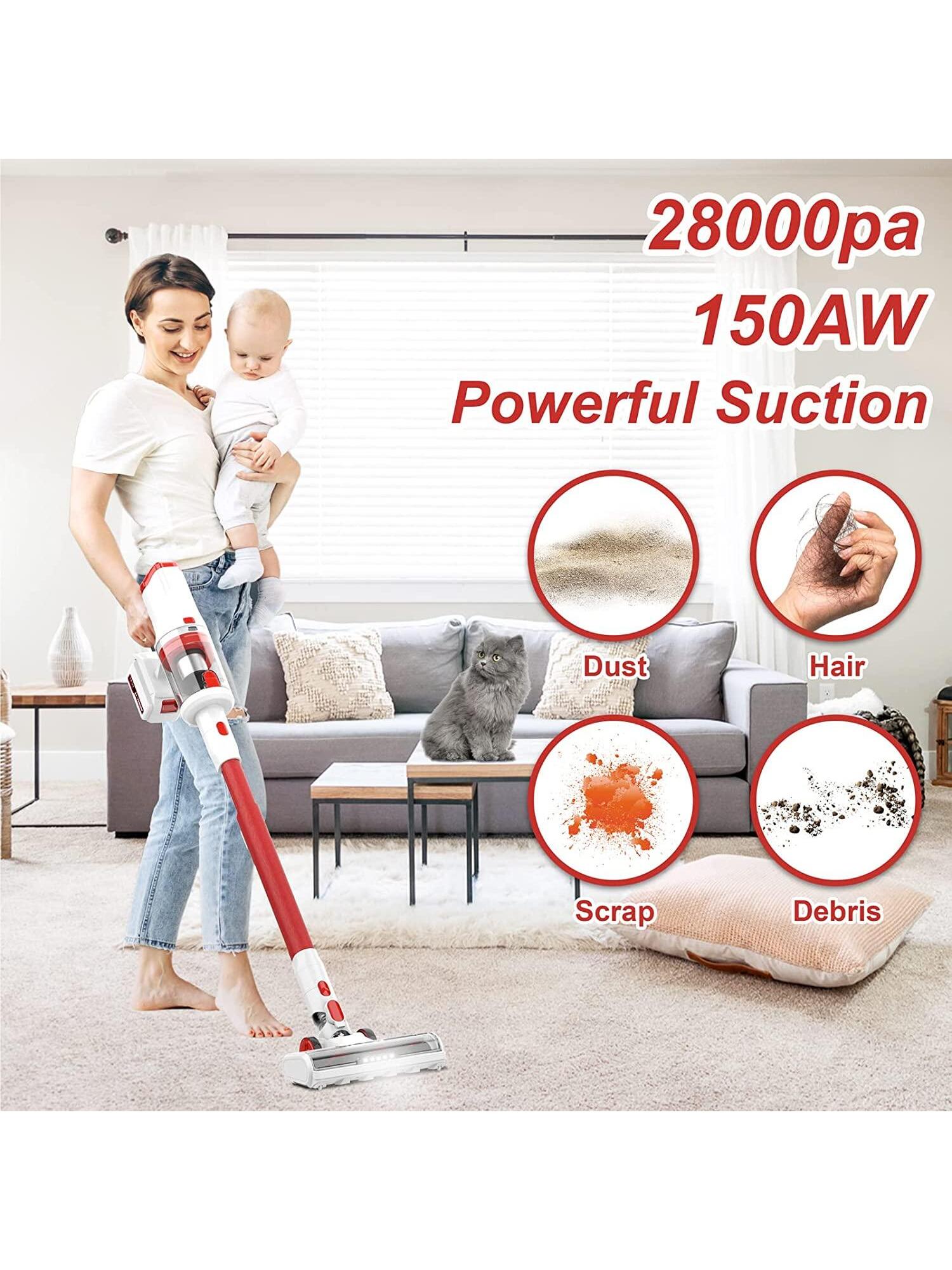 UMLo Cordless Vacuum Cleaner, 6-in-1 Lightweight Stick Vacuum