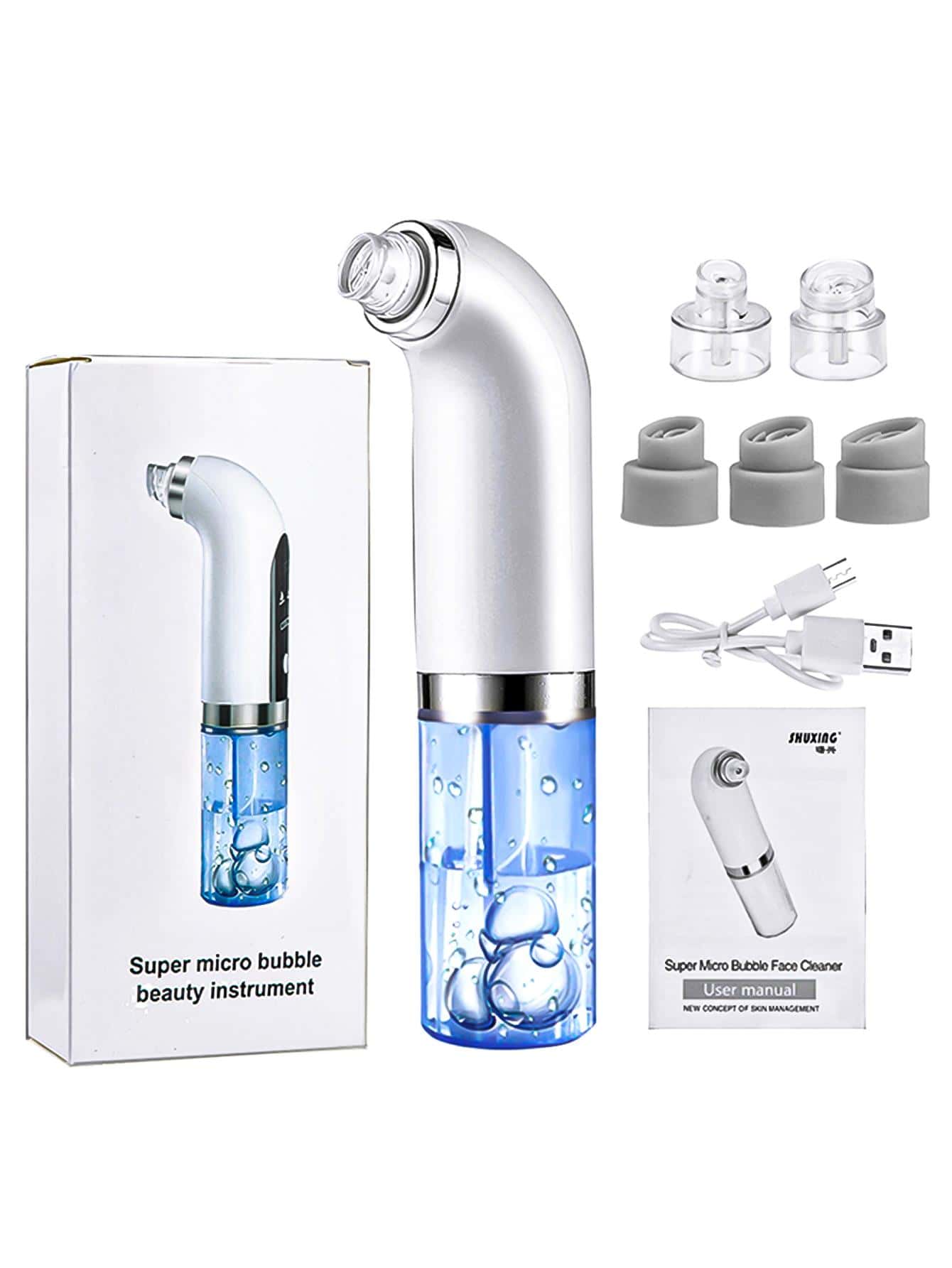 Vacuum Suction Blackhead Remover Pore Cleaner Face Cleaning Acne Removal Kit