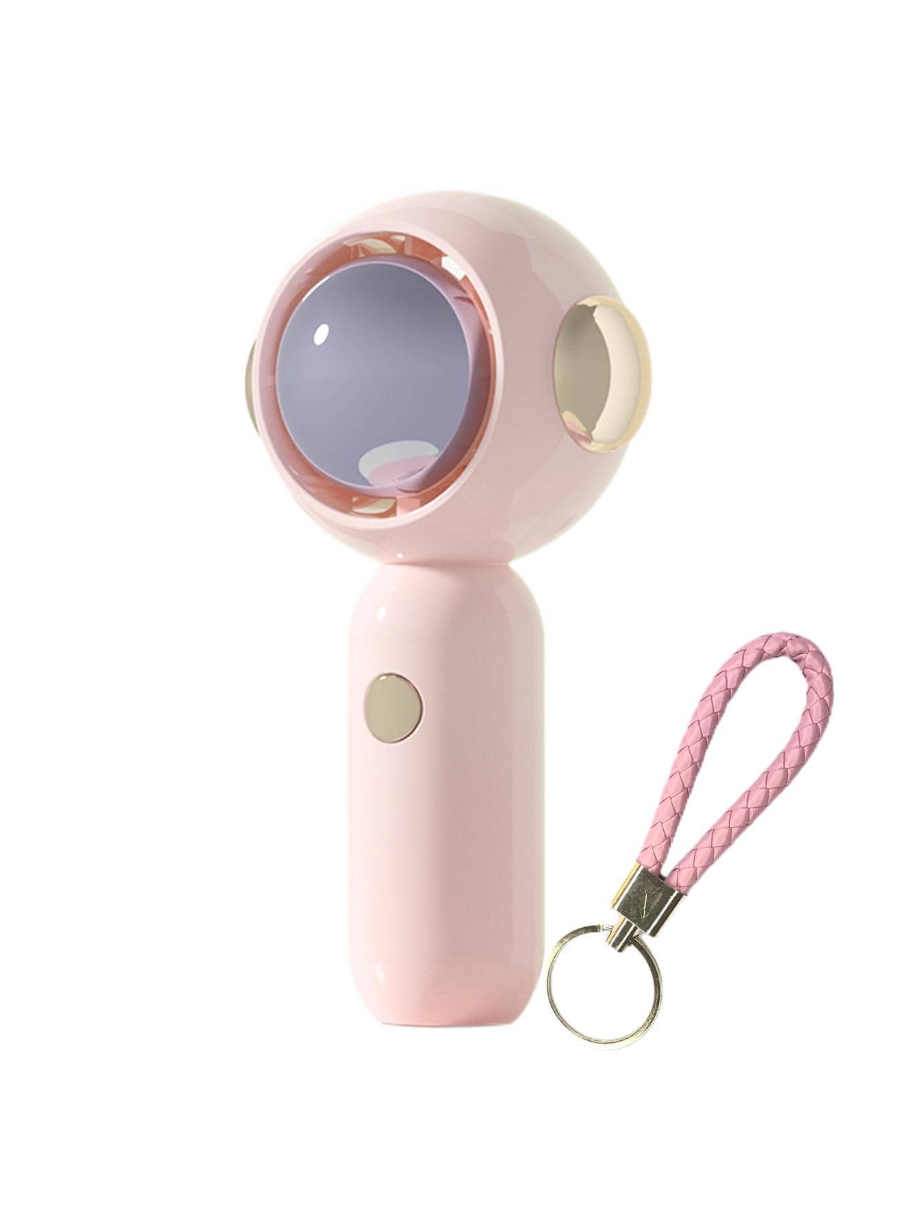 1pc ABS Mini Fan, Creative Pink Astronaut Design Handheld Fan For Summer