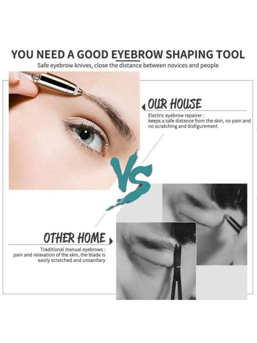 1pc ABS Electric Eyebrow Trimmer, Modern Portable Eyebrow Trimmer For Women