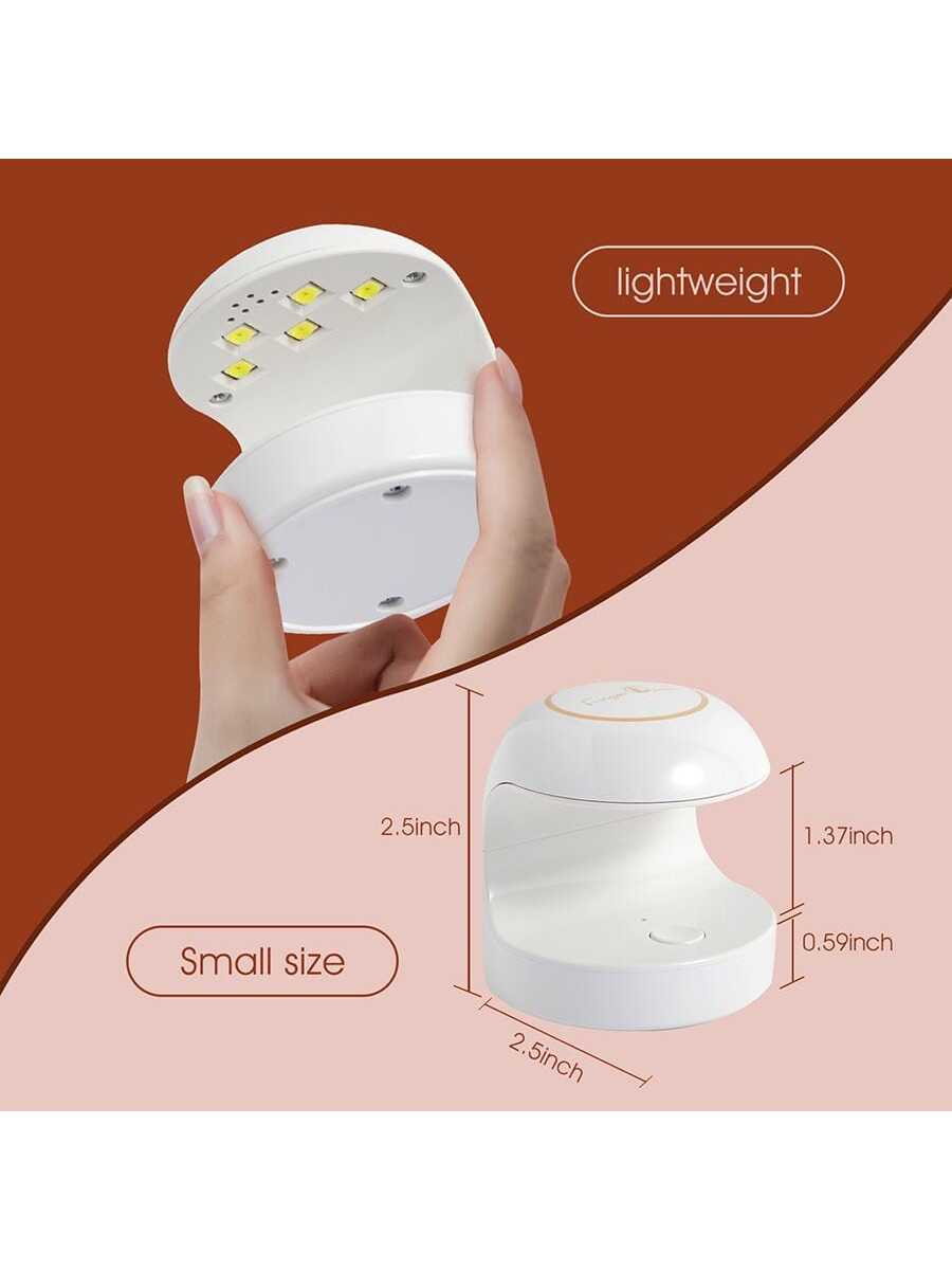 1pc ABS Nail Dryer, Modern 18W USB Fast Drying LED Nail Lamp For Home