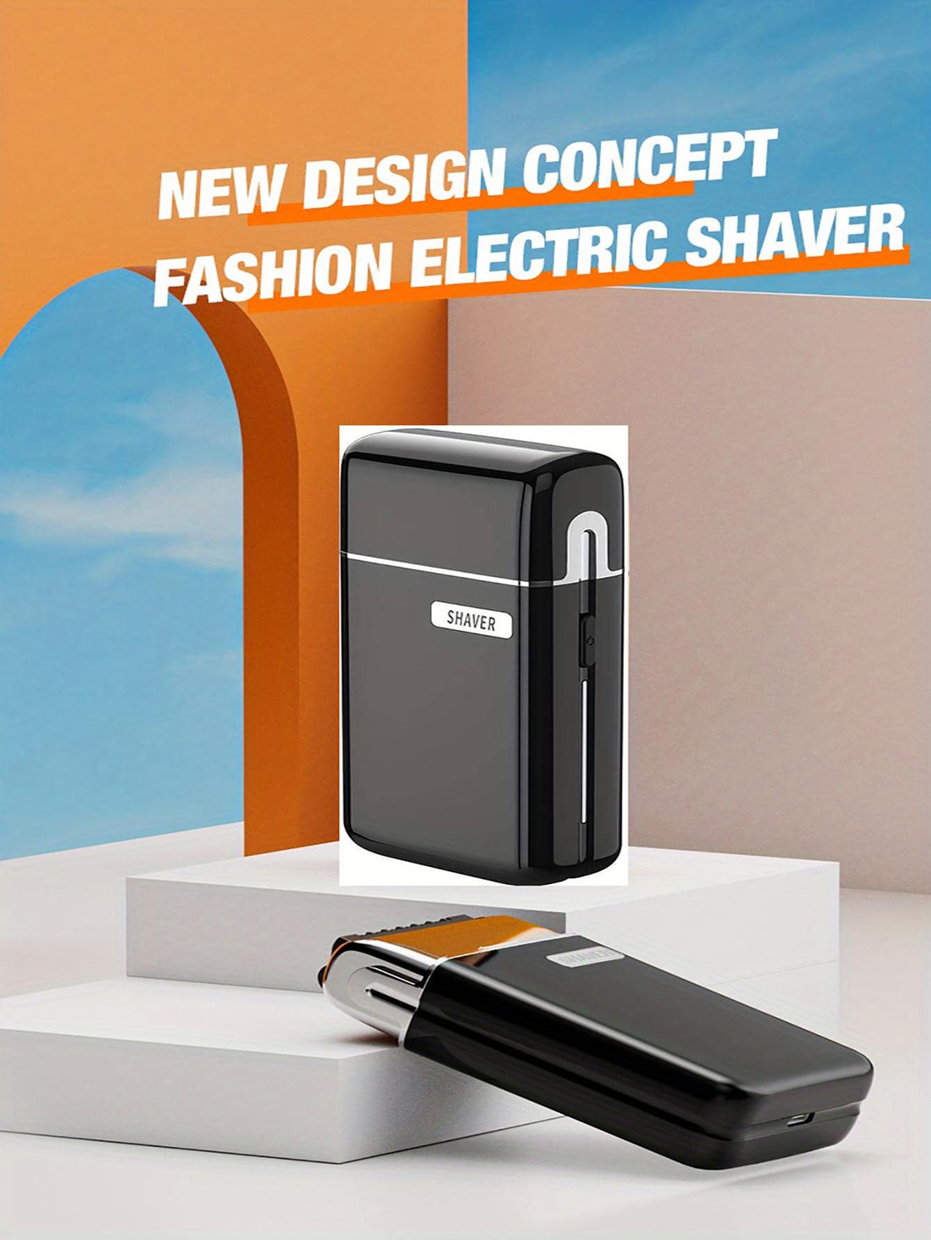 1pc Stainless Steel Mini Reciprocating Foil Shaver, Modern Water Resistant Rechargeable USB Electric Shaver For Home