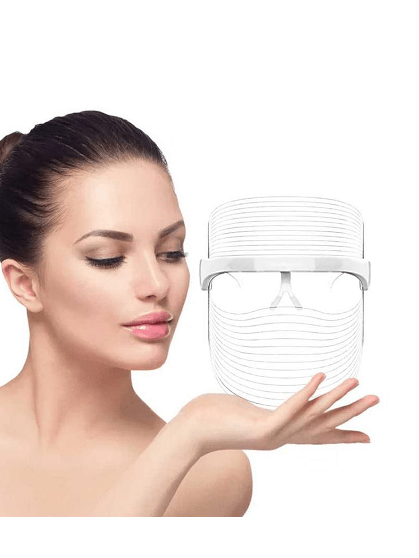 1pc Beauty Mask Instrument, Modern Seven Color Electronic Beauty Facial Instrument