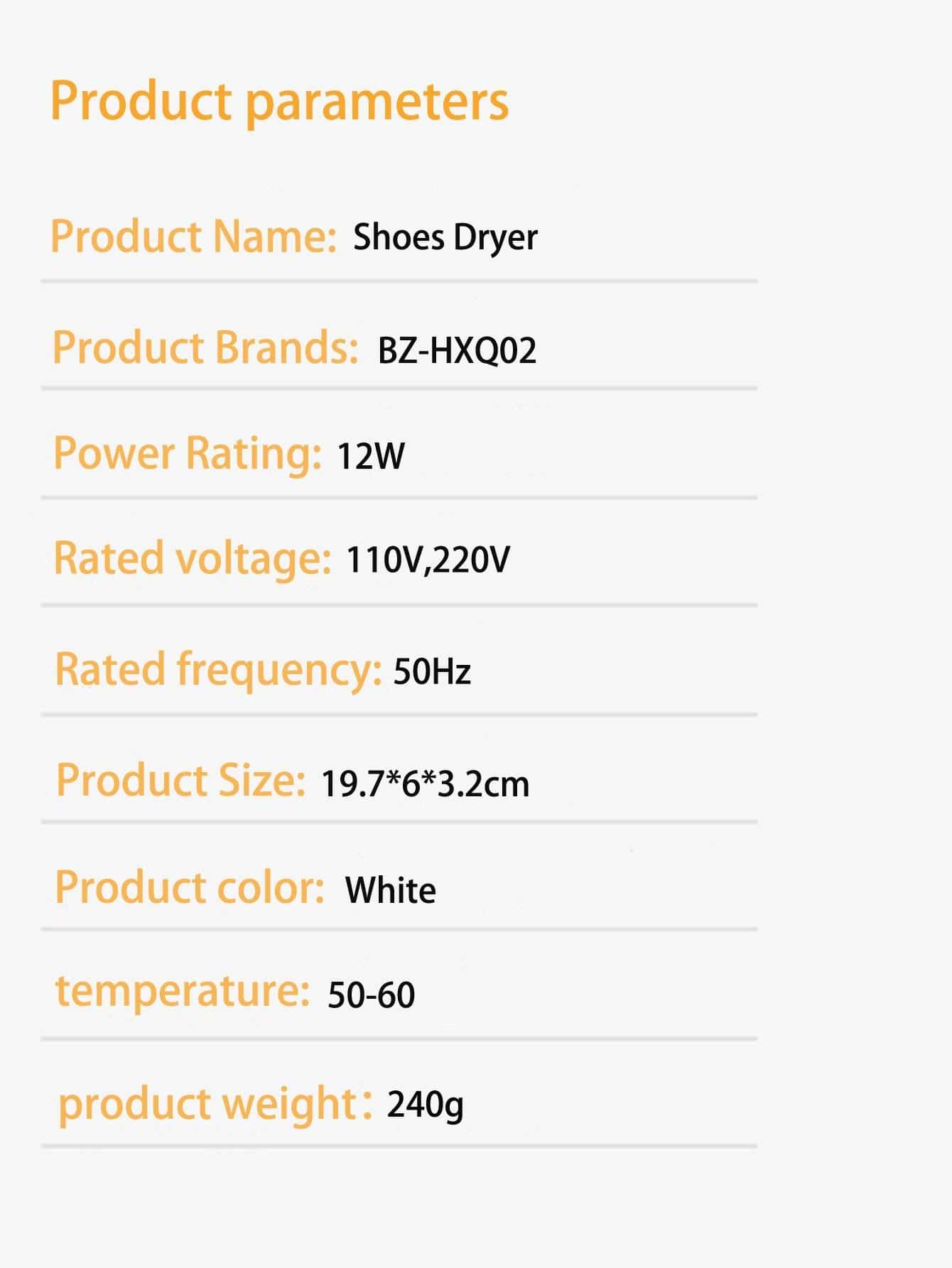1pc Dehumidification Shoe Dryer