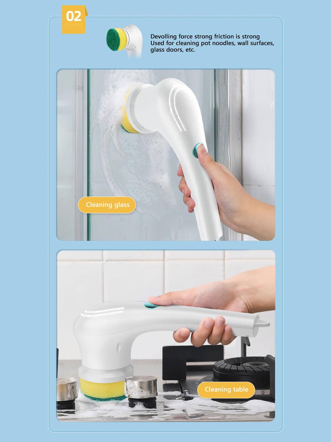1pc ABS Electric Window Cleaner