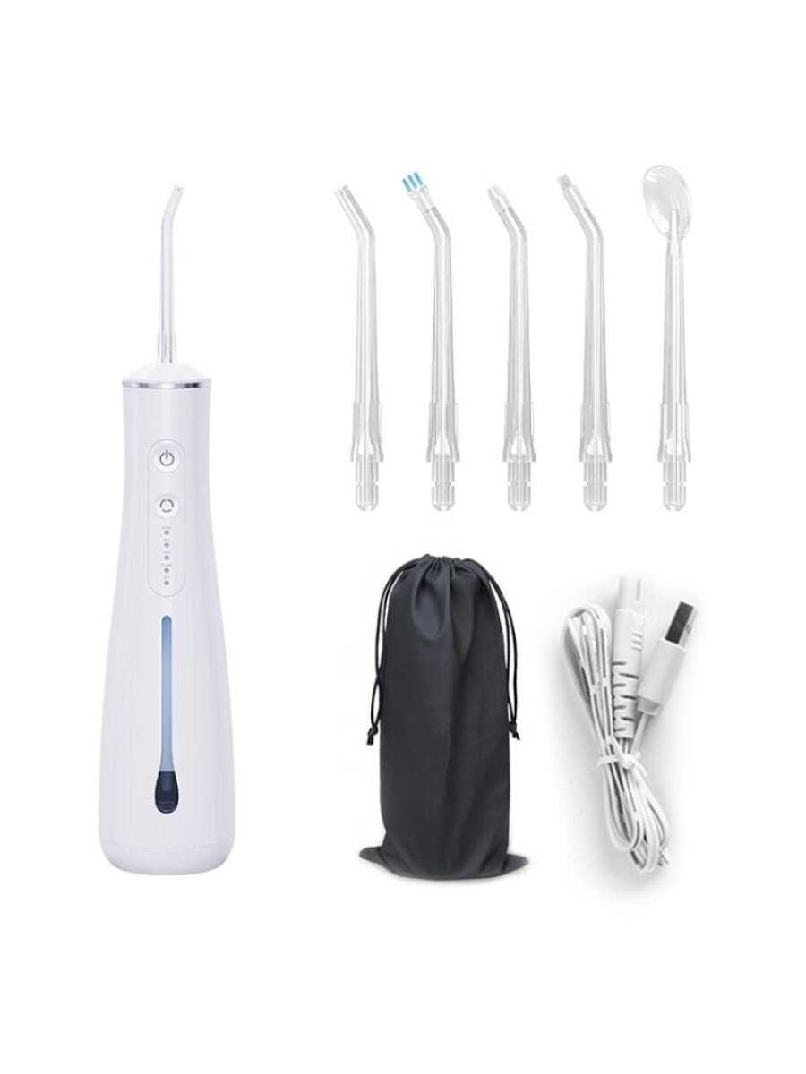 Water Dental flosser for Teeth, Cordless Water Teeth Cleaner Picks, IPX7 Waterproof Water Flosser, 5 Modes USB Rechargeable Water Dental Picks for Cleaning