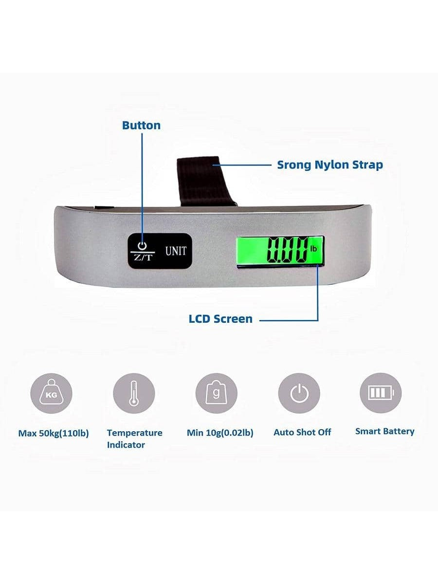 1pc Plastic Digital Kitchen Scale, Modernist Portable Hanging Digital Scale For Household