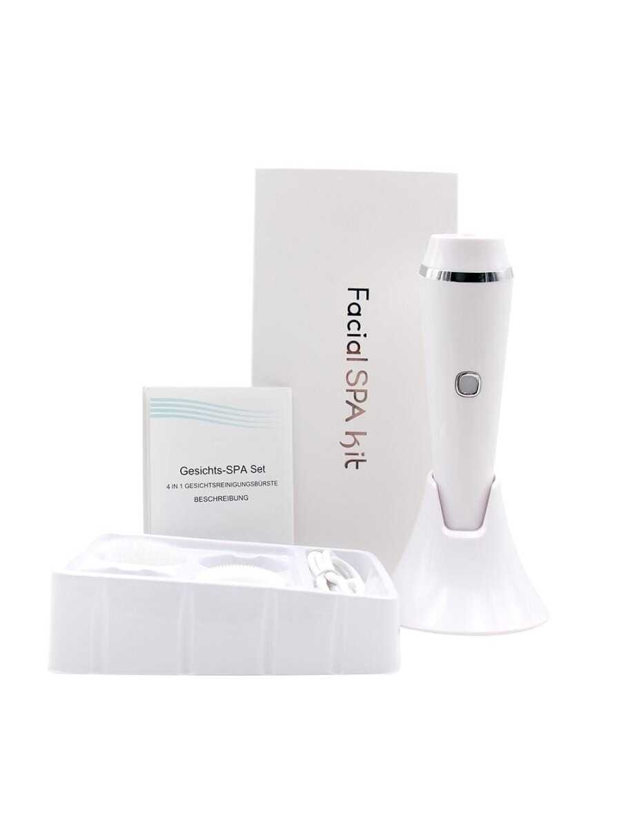 1pc ABS Facial Cleanser, Modernist White 4 In 1 Facial Cleansing Instrument For Personal Care