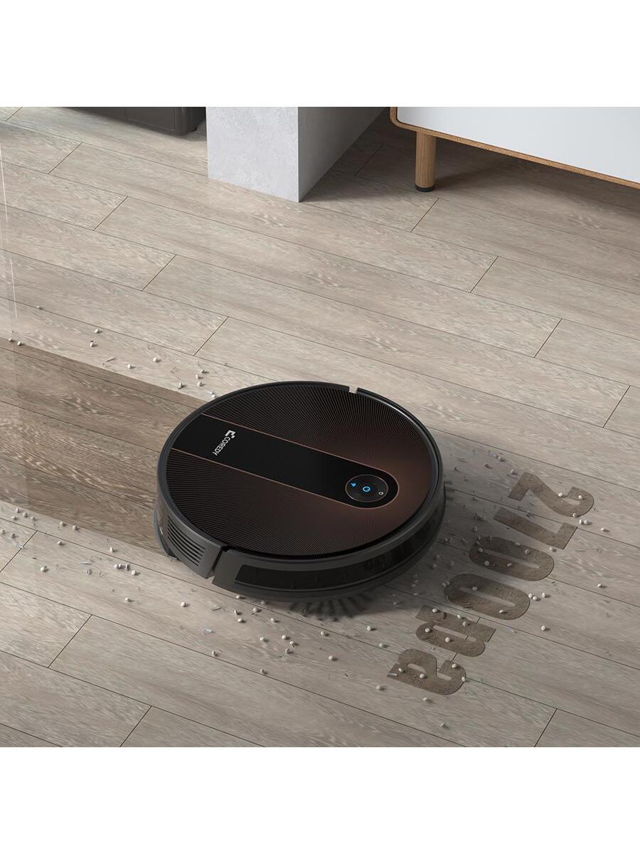 Coredy 3-in-1 Robot Vacuum and Mop Combo, 2700Pa Max Suction, Ultrasonic Detection Boost & Avoidance, Compatible with Self Empty Station, Smart AI Dynamic Navigation Robotic Vacuums for Carpet, R75x Pro Series