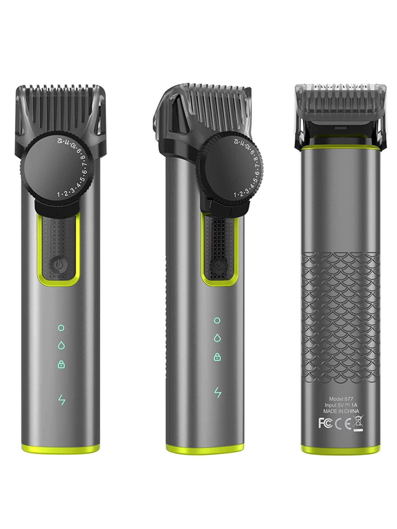 1pc Cordless Beard Trimmer For Men 4 In 1 Hair Trimmer Grooming Kit Adjustable Nose Hair Trimmer USB Rechargeable