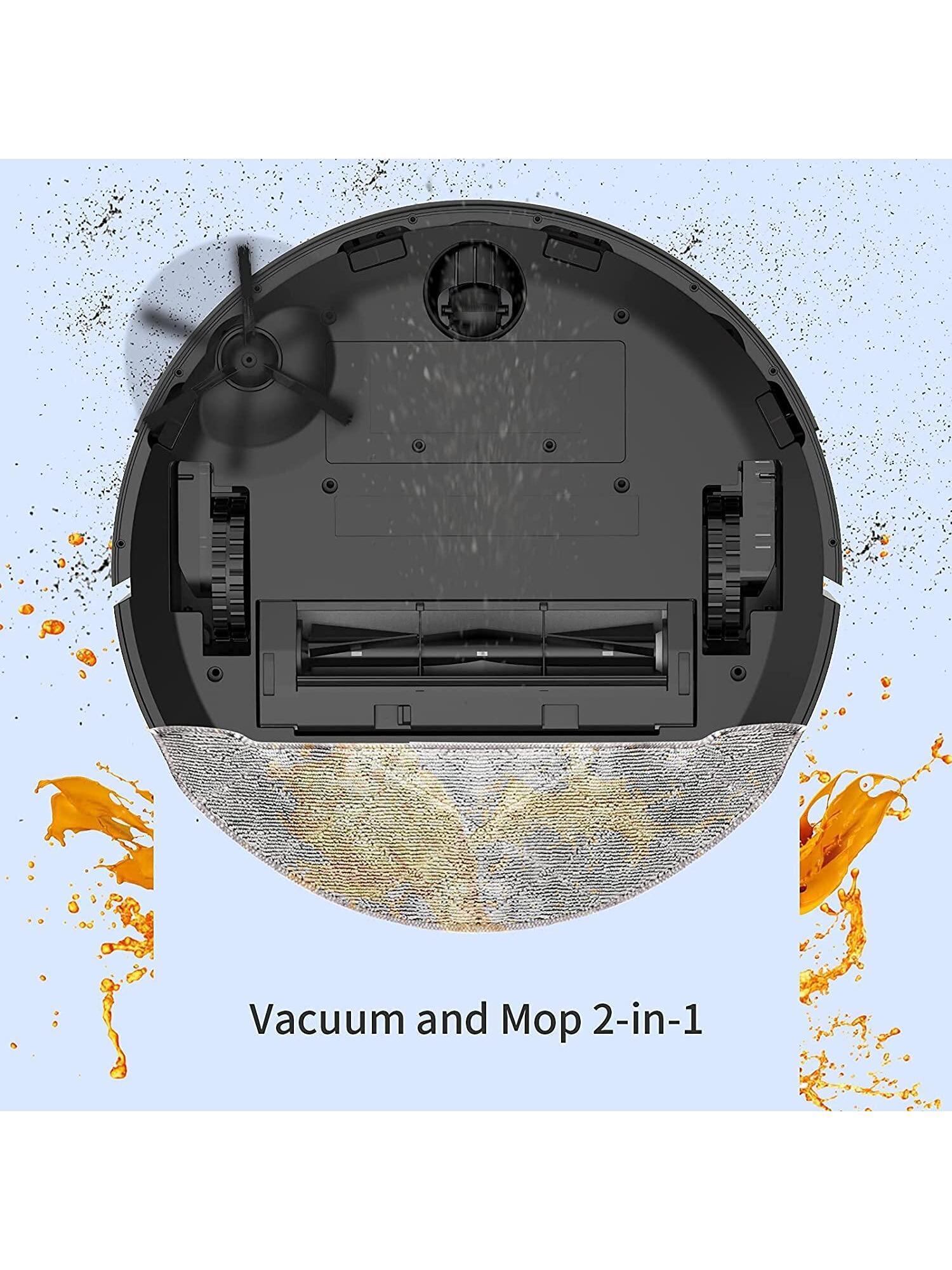 AIRROBO Robot Vacuum with Home Mapping and Mopping, 2700 Pa Max Suction, Wi-Fi enabled, Ideal for Carpets, Hardwood Floors and Pet Owners