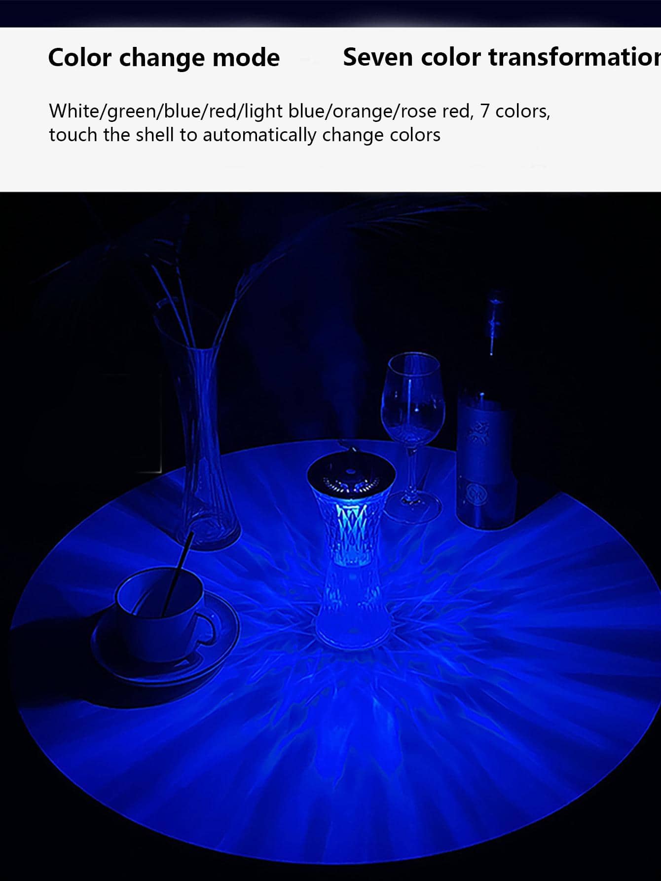 1pc ABS Humidifier, Modern Clear Desktop Atomizer Hydrating Device With Colorful Breathing Light For Home