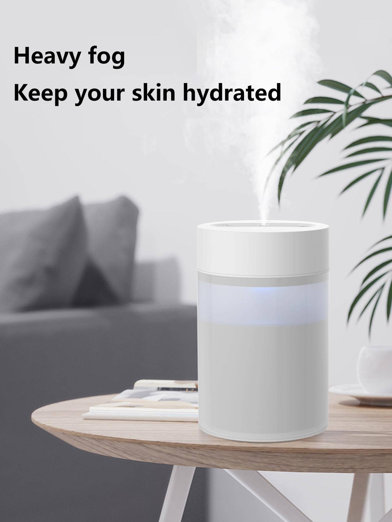 1pc ABS Humidifier, Modern Two Tone Desktop Atomizer Hydrating Device For Home