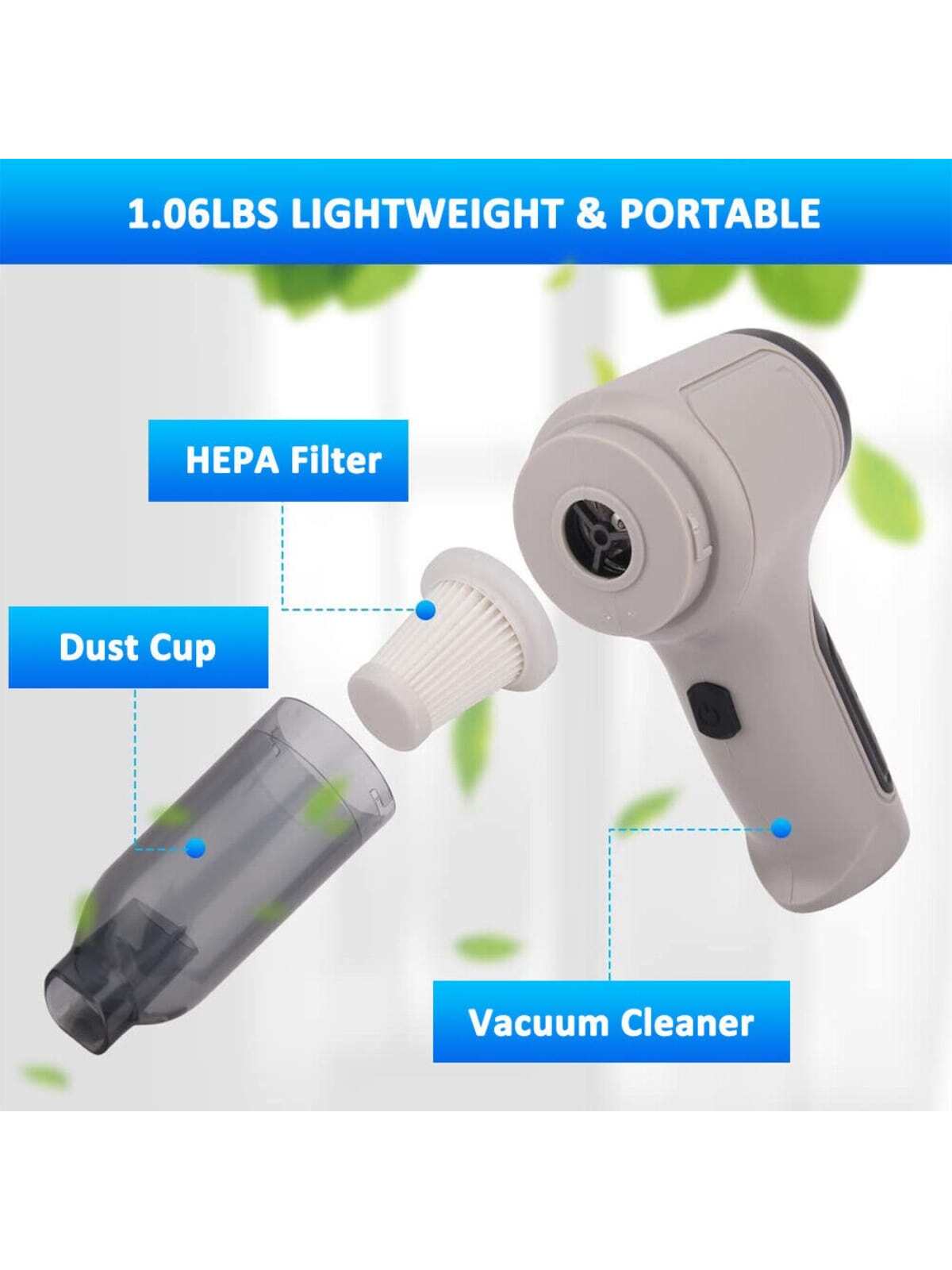 120W 9000PA Cordless Handheld Vacuum Cleaner Blower Car Auto Home Wet Dry Duster