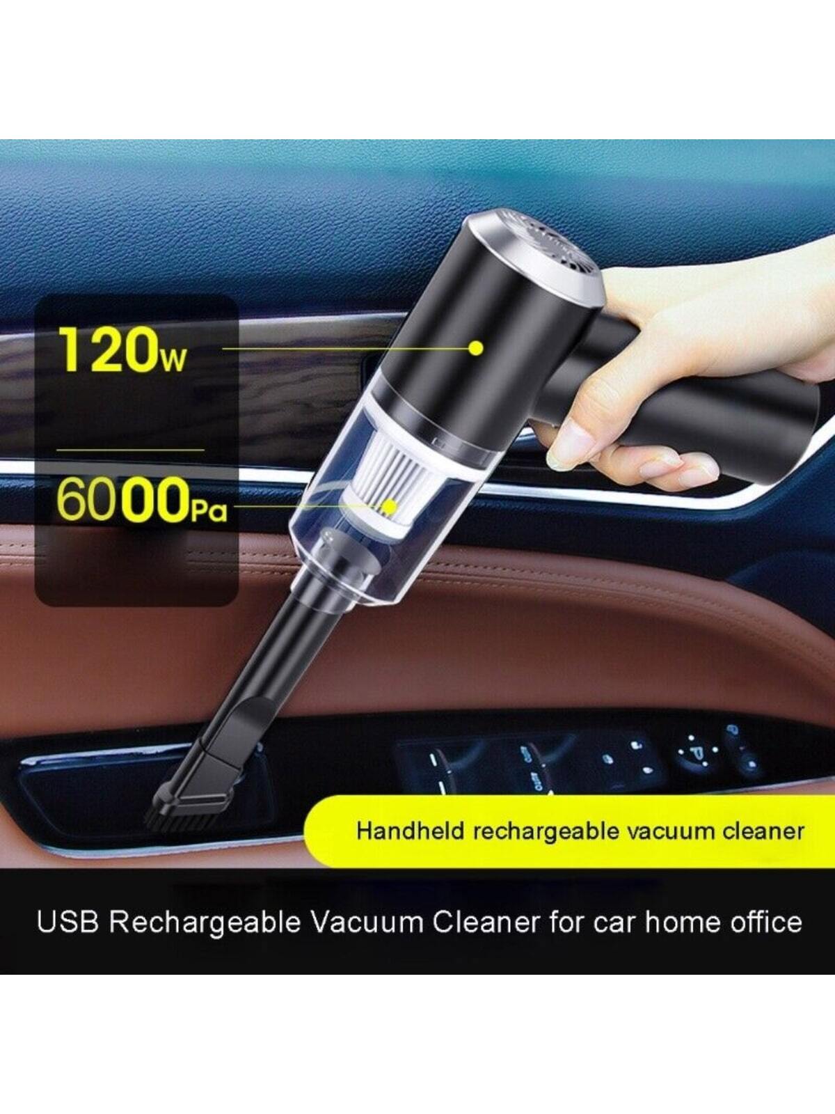 120W Cordless Hand Held Mini Portable Car Auto Home Wireless Vacuum Cleaner