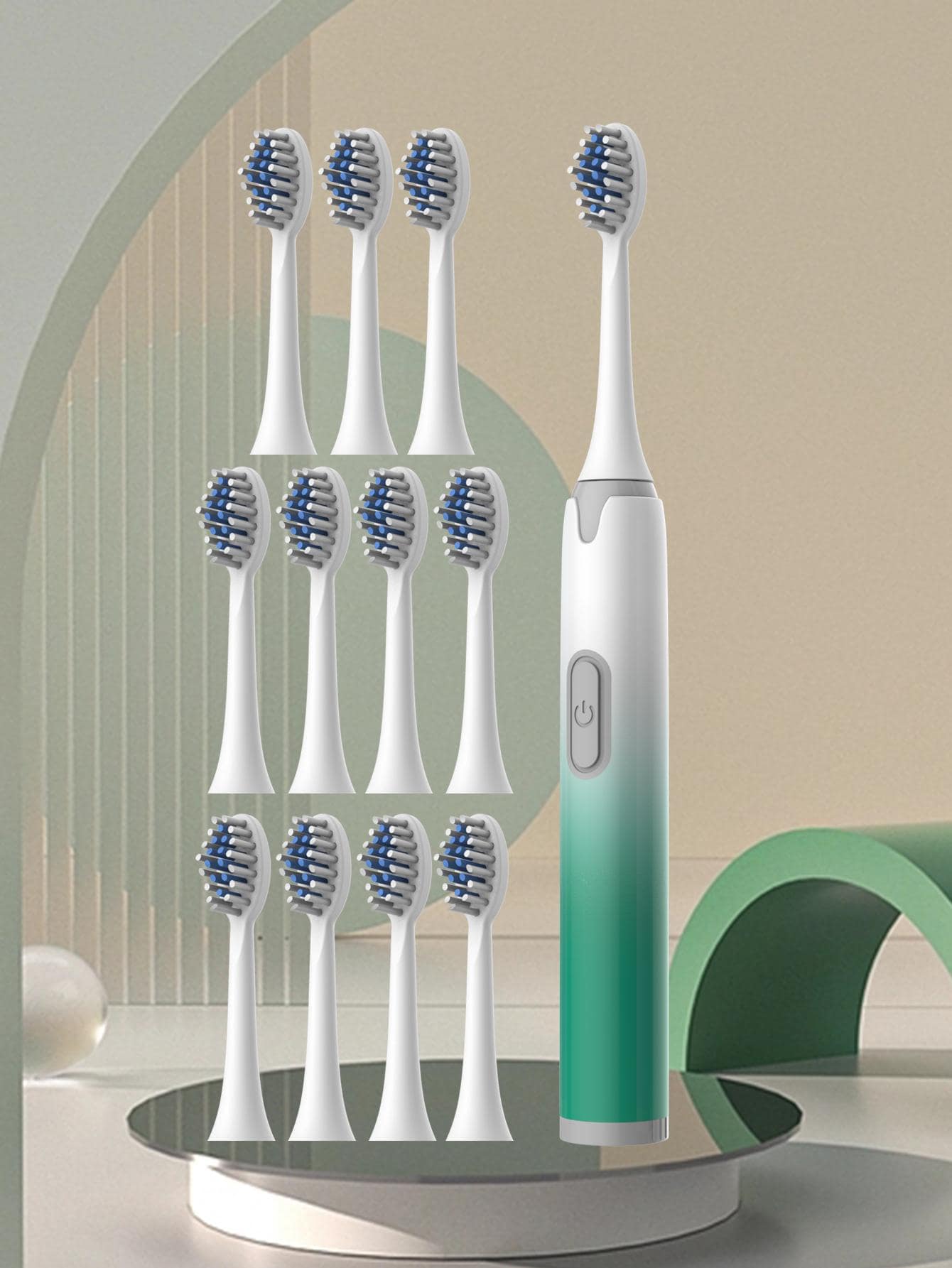 1set PP Electric Toothbrush, Modern Two Tone Waterproof Fully Automatic Electric Toothbrush For Oral Care
