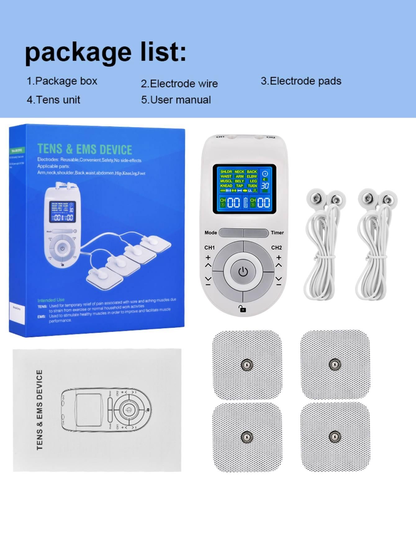 Tens Massager Multiple Modes Available Muscle Stimulator Low Physiotherapy Body Massage Electrotherapy Device