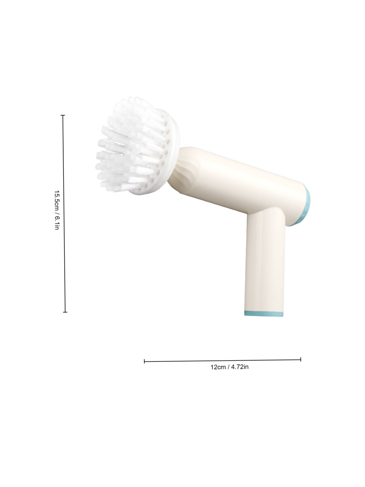 1pc ABS Cleaning Brush, Modernist White Multifunction Electric Cleaning Brush For Kitchen