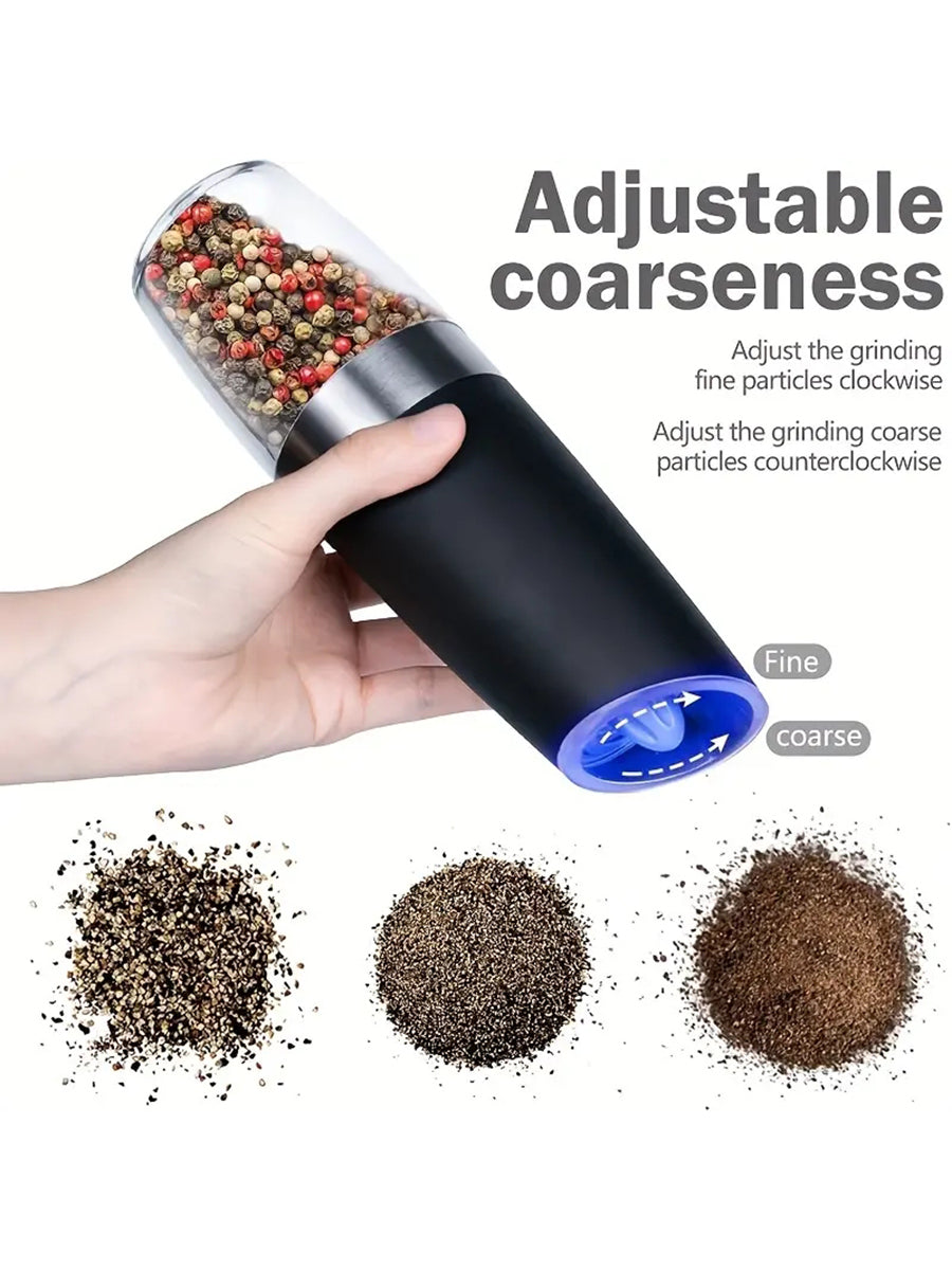 1pc Electric pepper grinder sea salt Pulverizer Stainless Steel Automatic Gravity Sensing Kitchen Spice Grinder Tool
