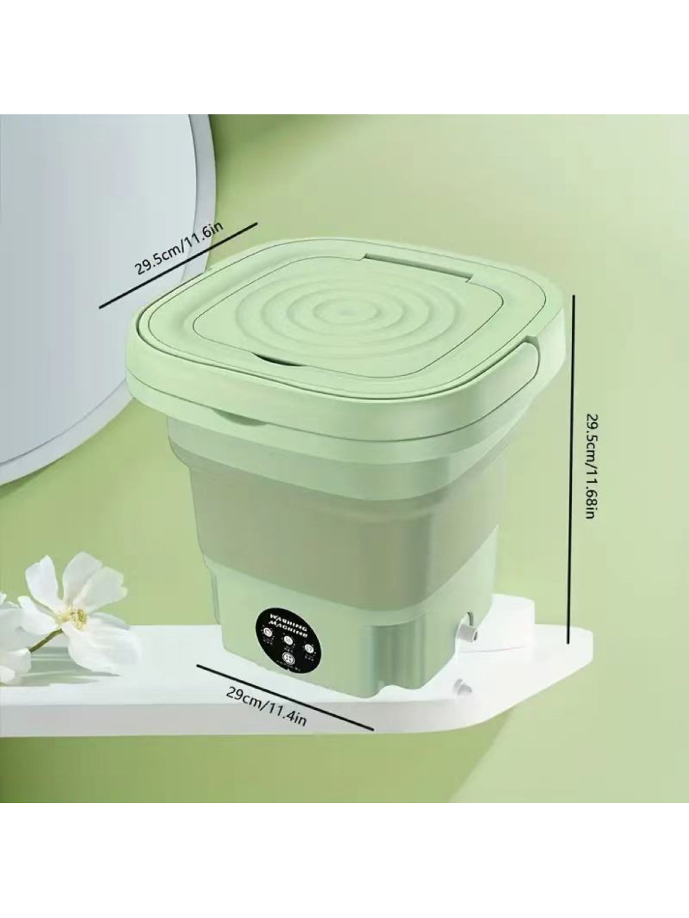 8l Foldable Mini Portable Washing Machine