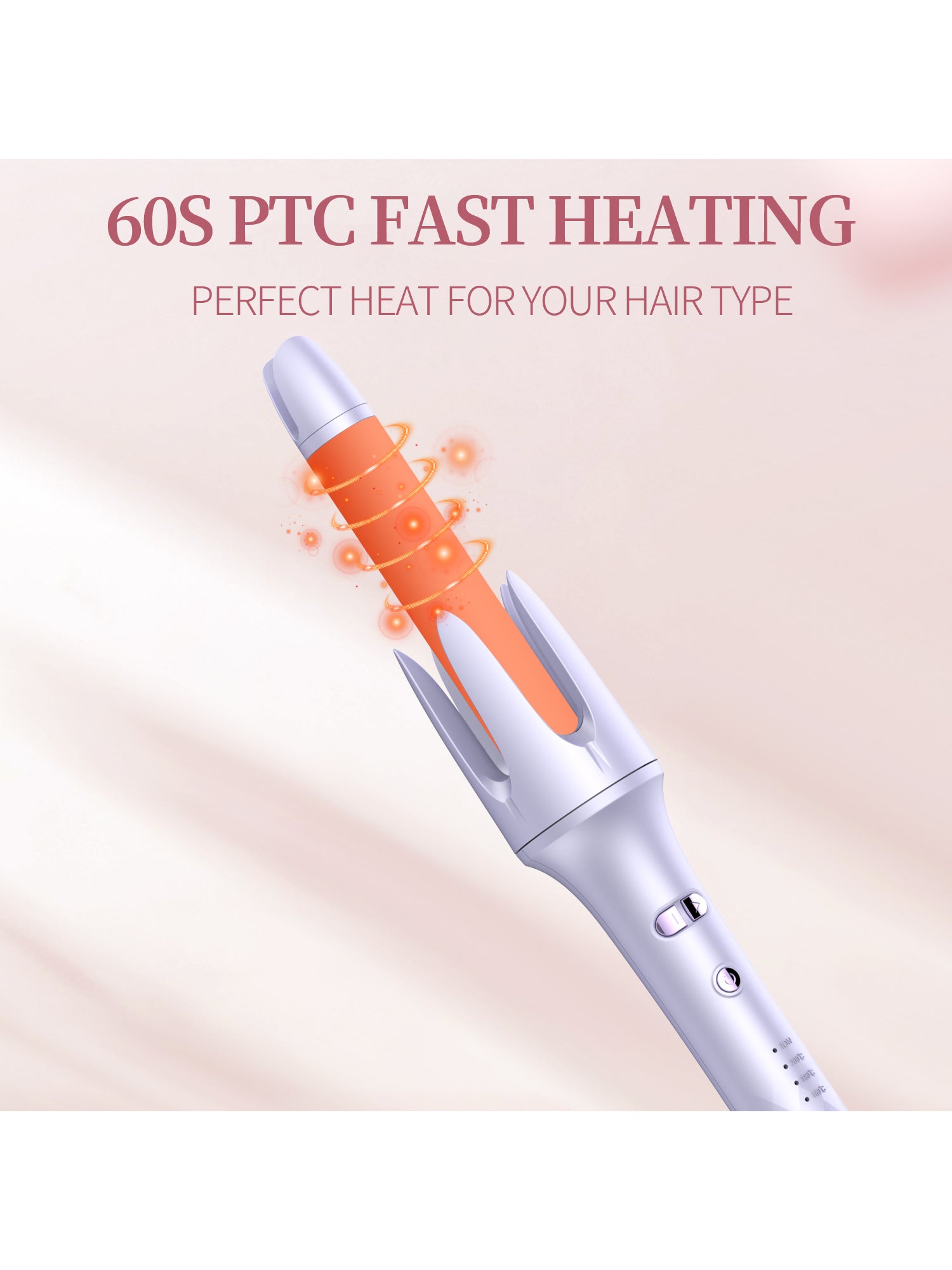 Automatic Rotating Curling Iron Pink
