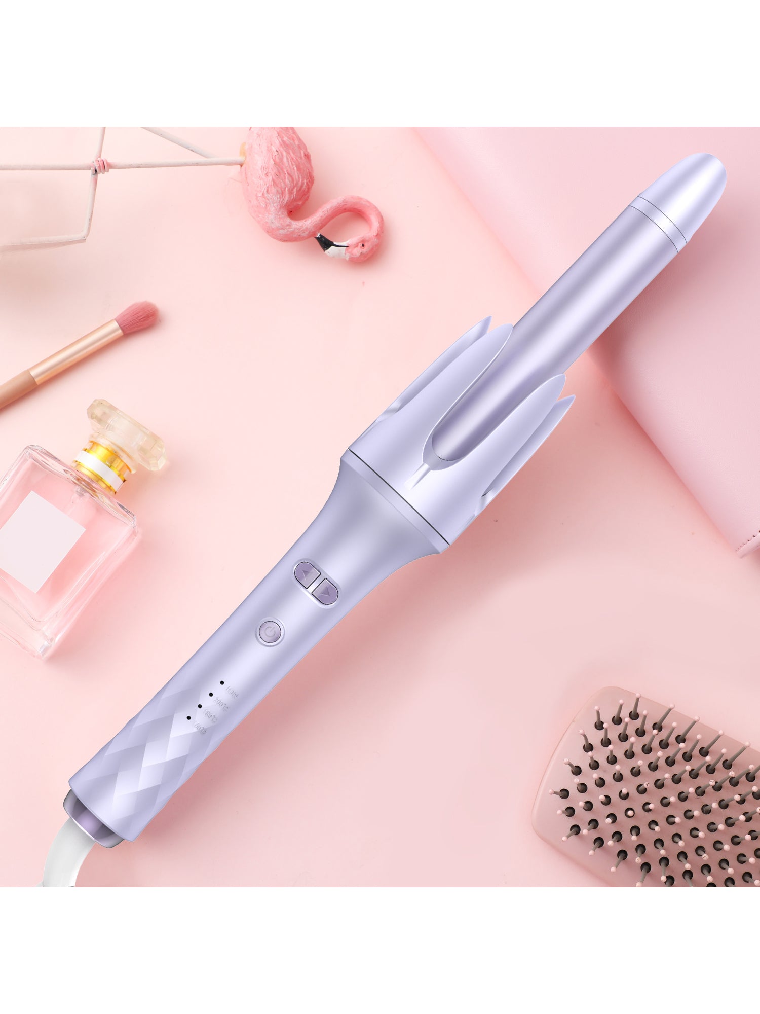 Automatic Rotating Curling Iron Pink