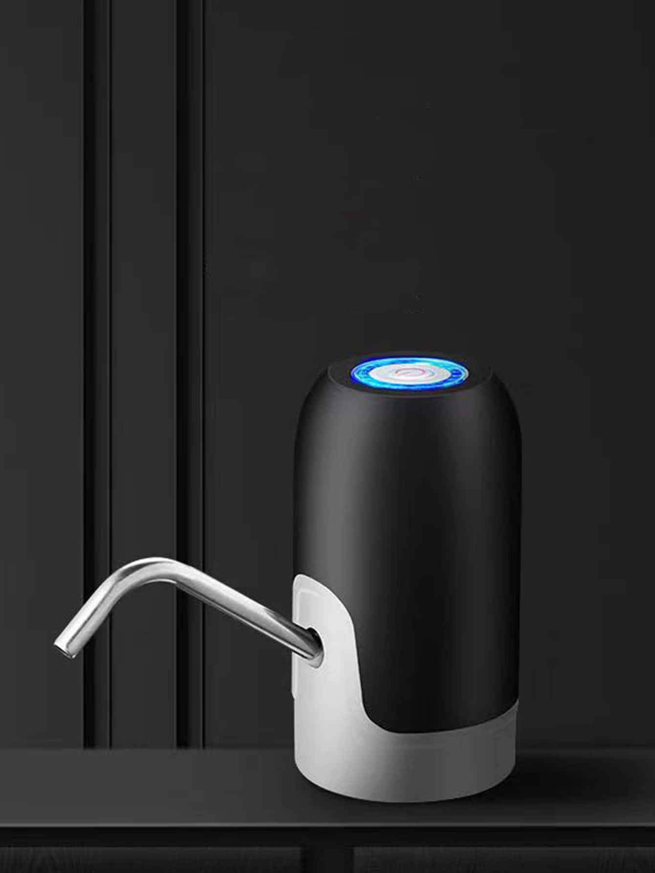 1pc USB Charging Automatic Drinking Water Dispenser-Black and White-6