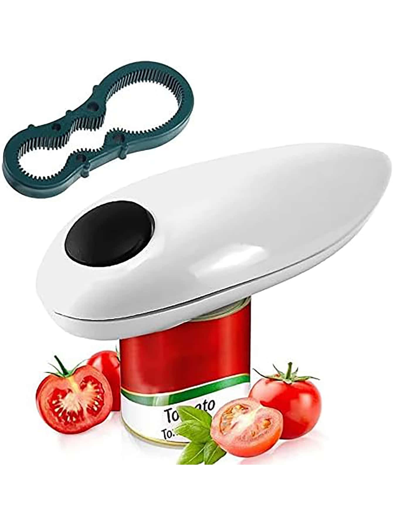 1pc White Smooth Edge Electric Can Opener for Easy Opening,Perfect for –  vacpi