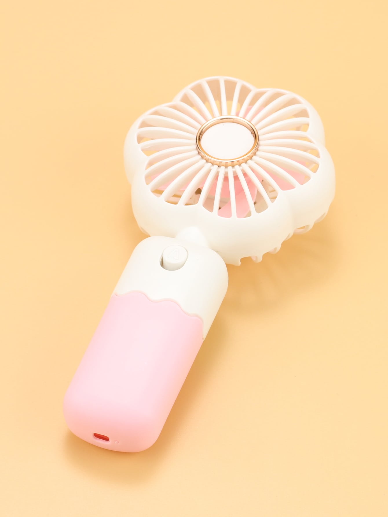 1pc Mini Portable Handheld Fan With Aa Battery-Pink-2