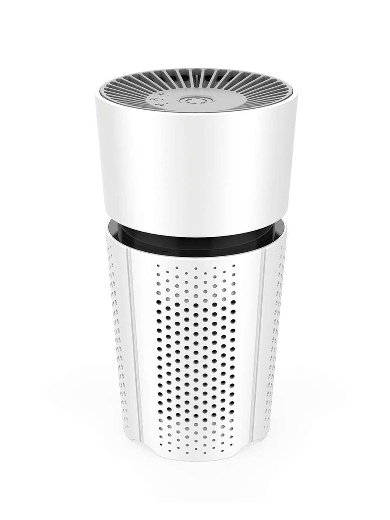 1pc Usb-powered Air Purifier M6, Suitable For Bedroom, Car, Office, Desktop Use-White-2