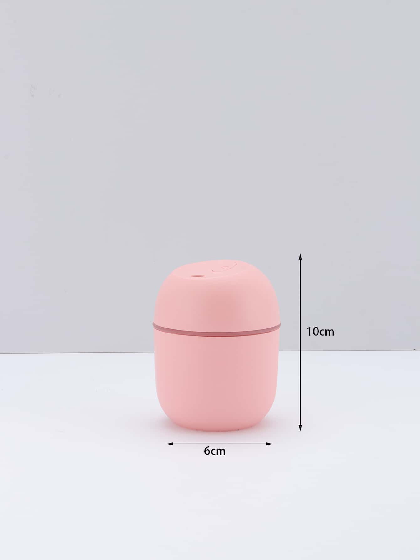 Mini egg drop humidifier USB color light car fog home desktop air mute small humidifier 1 installation-Pink-2
