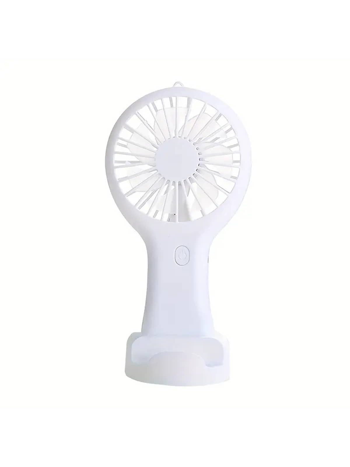 1W Portable Hand Fan Rechargeable Cooling Mini USB Fan Handheld Small Fan Cooler Office Student Gifts Mini Fan-White-1