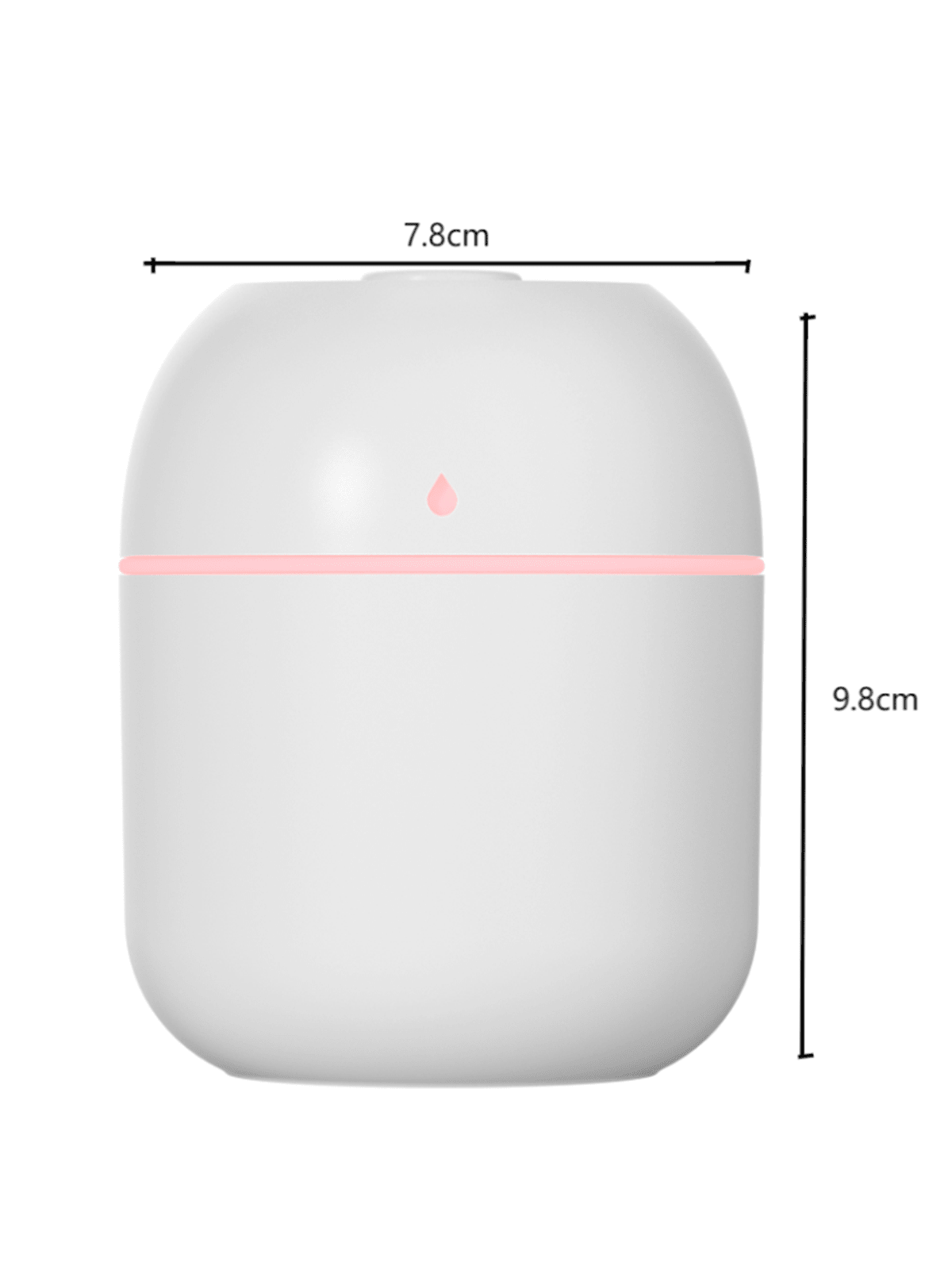 1pc Portable Mini Usb Desktop Humidifier With 7-color Night Light, Atomizer, Moisturizing Instrument, Aroma Diffuser, Air Purifier, Suitable For Desktop Office, Bedroom-Pink-9