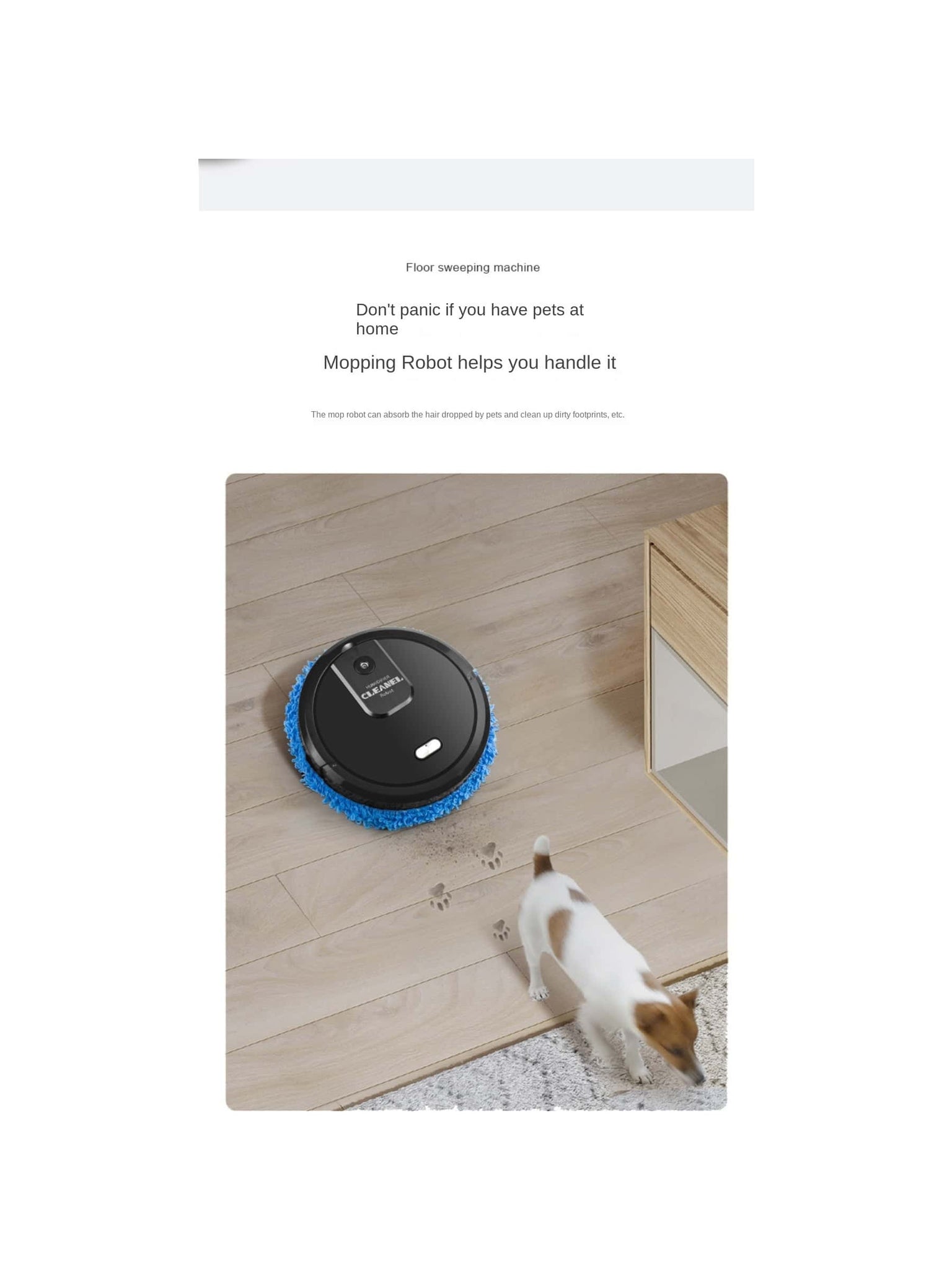 Household Portable Mopping Robot Humidifier Spray Wet and Dry Cleaning Mopping Robot Floor Mopping Robot Machine-Black-6
